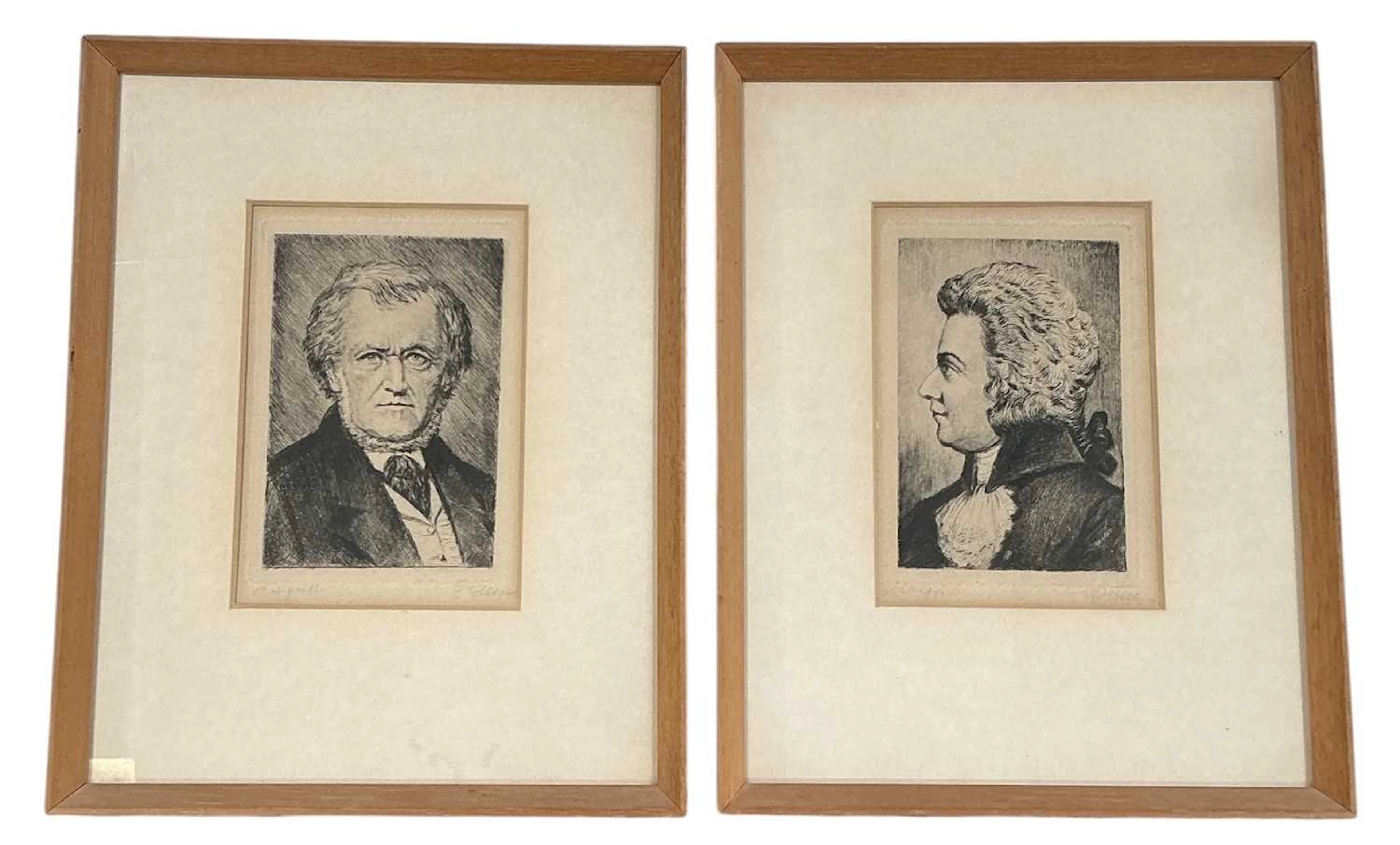 UNATTRIBUTED; a signed 19th century engraving