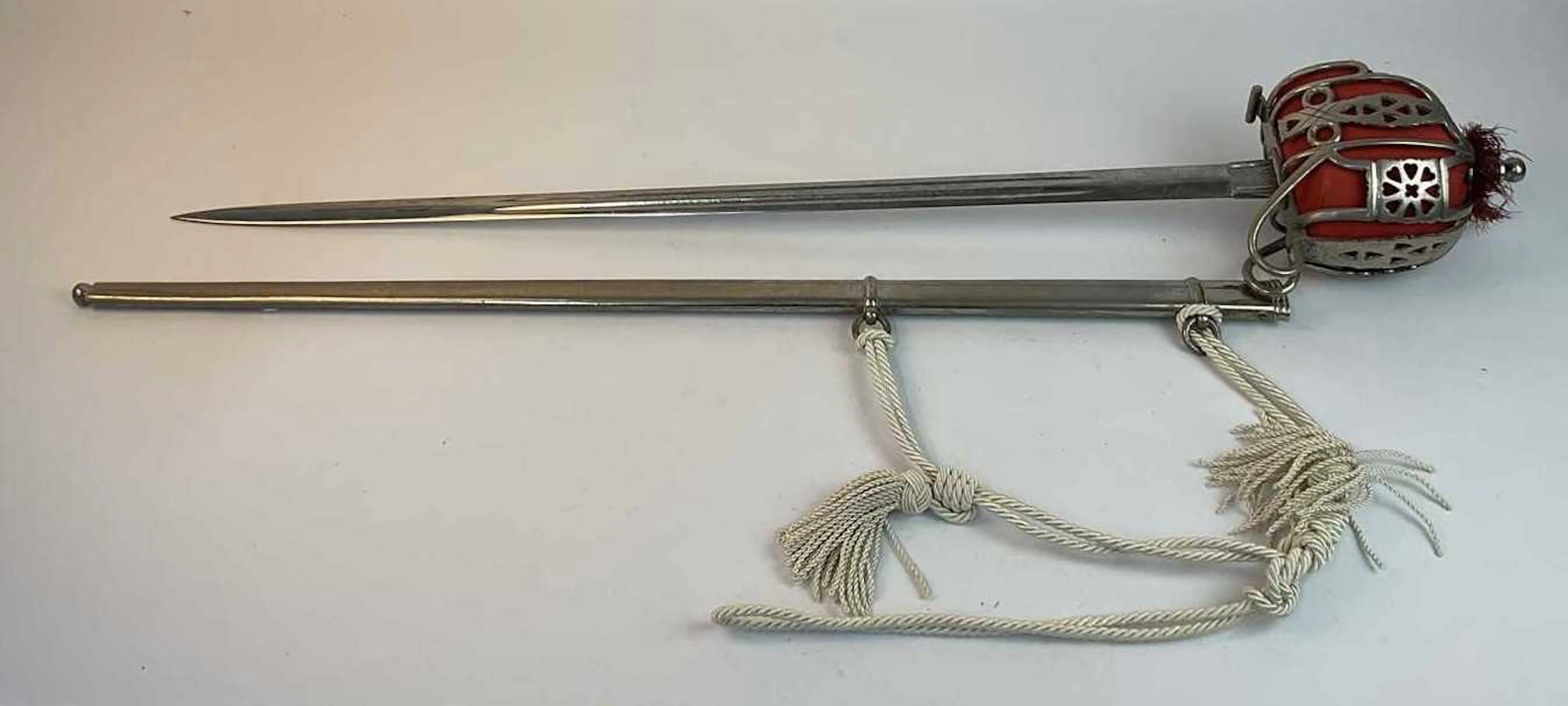 A Scottish officer's basket hilted dress sword