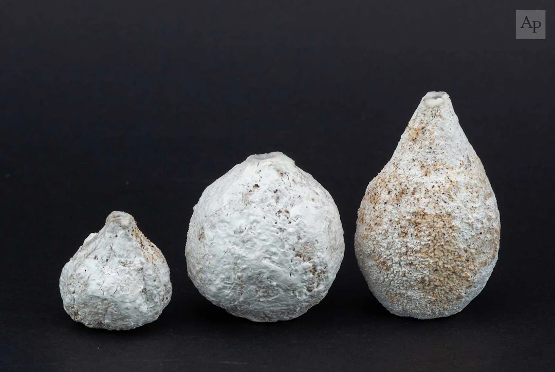 AKIKO HIRAI (born 1970); a trio of miniature stoneware...