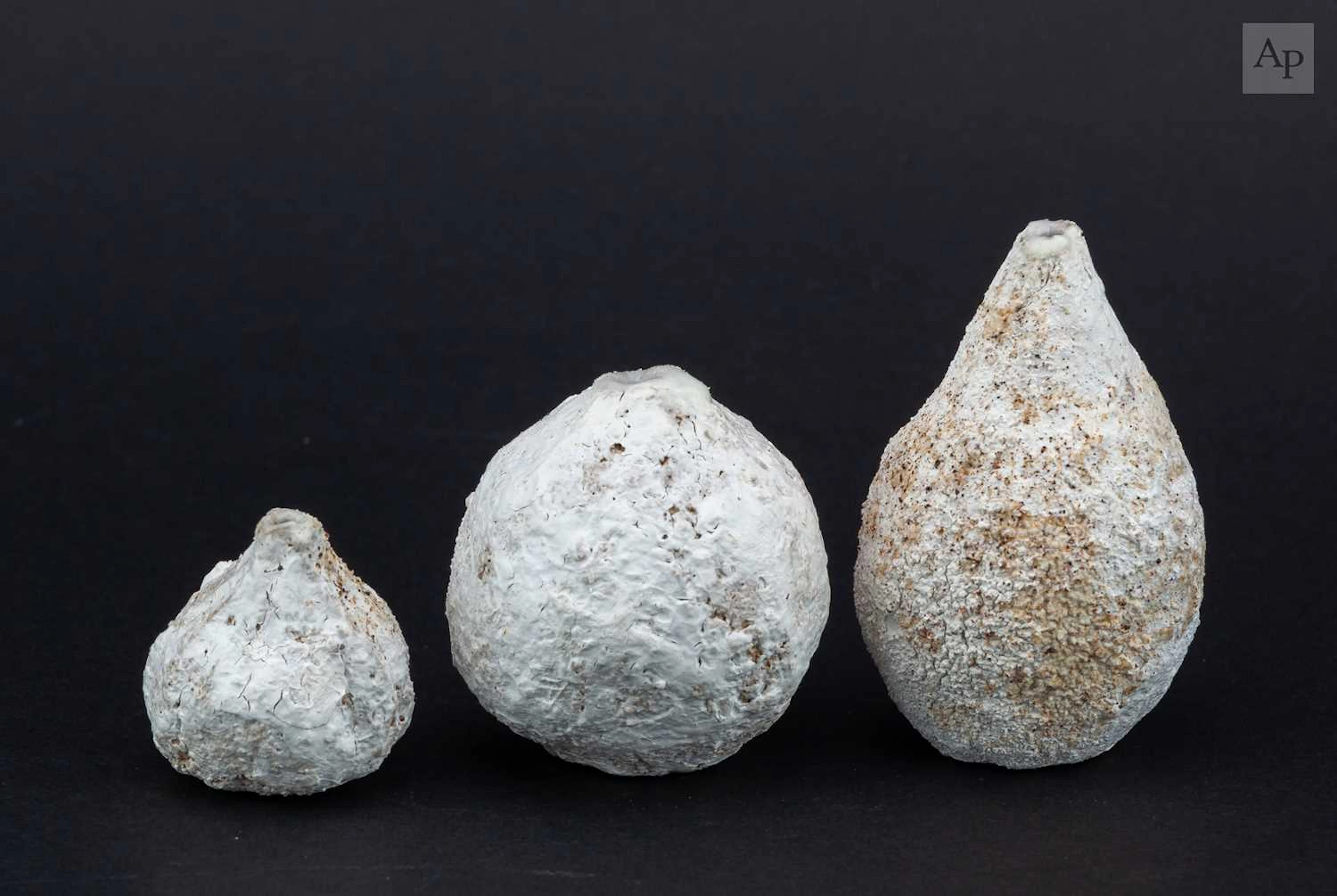 AKIKO HIRAI (born 1970); a trio of miniature stoneware...