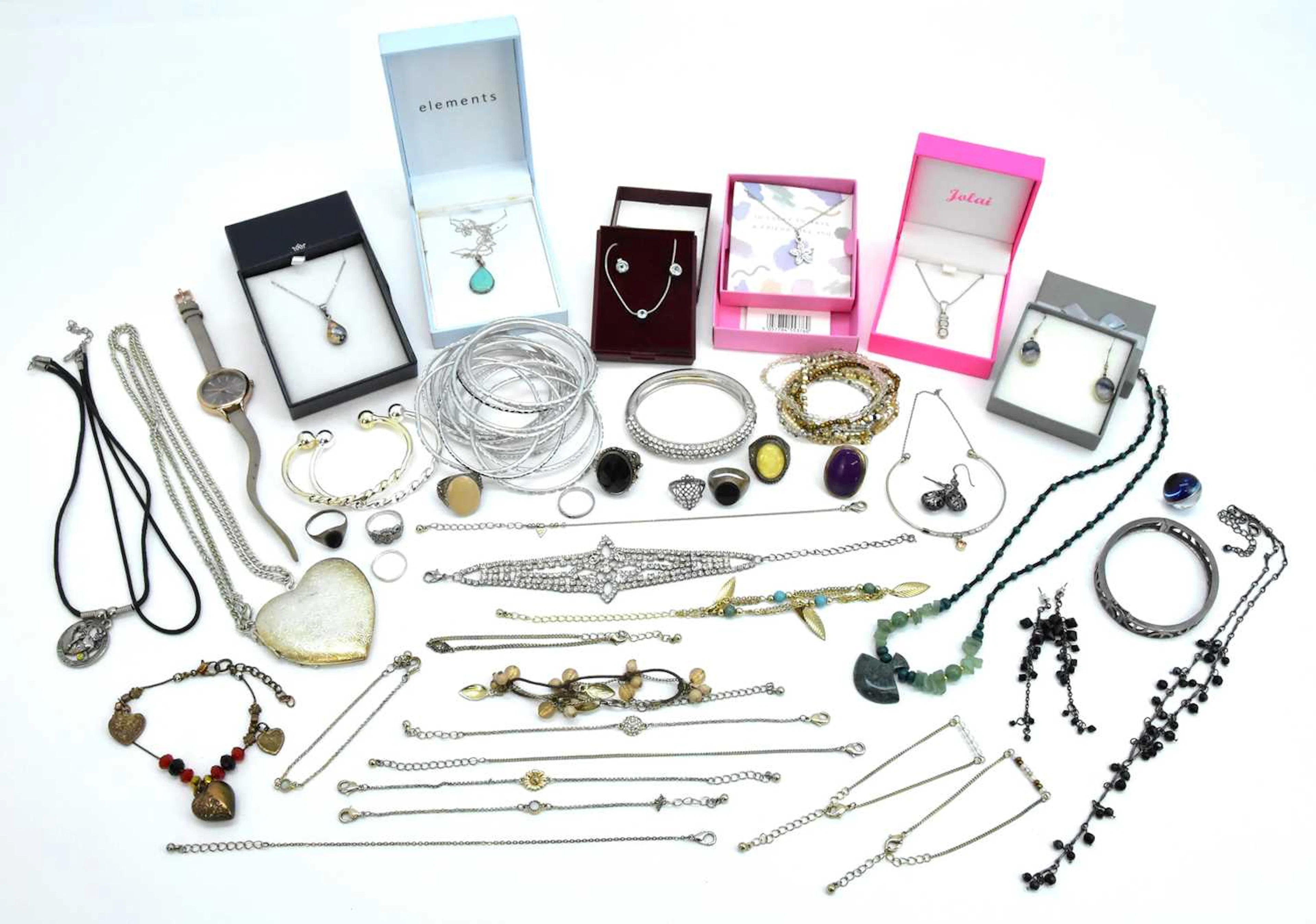 A quantity of modern and vintage costume jewellery including silver rings