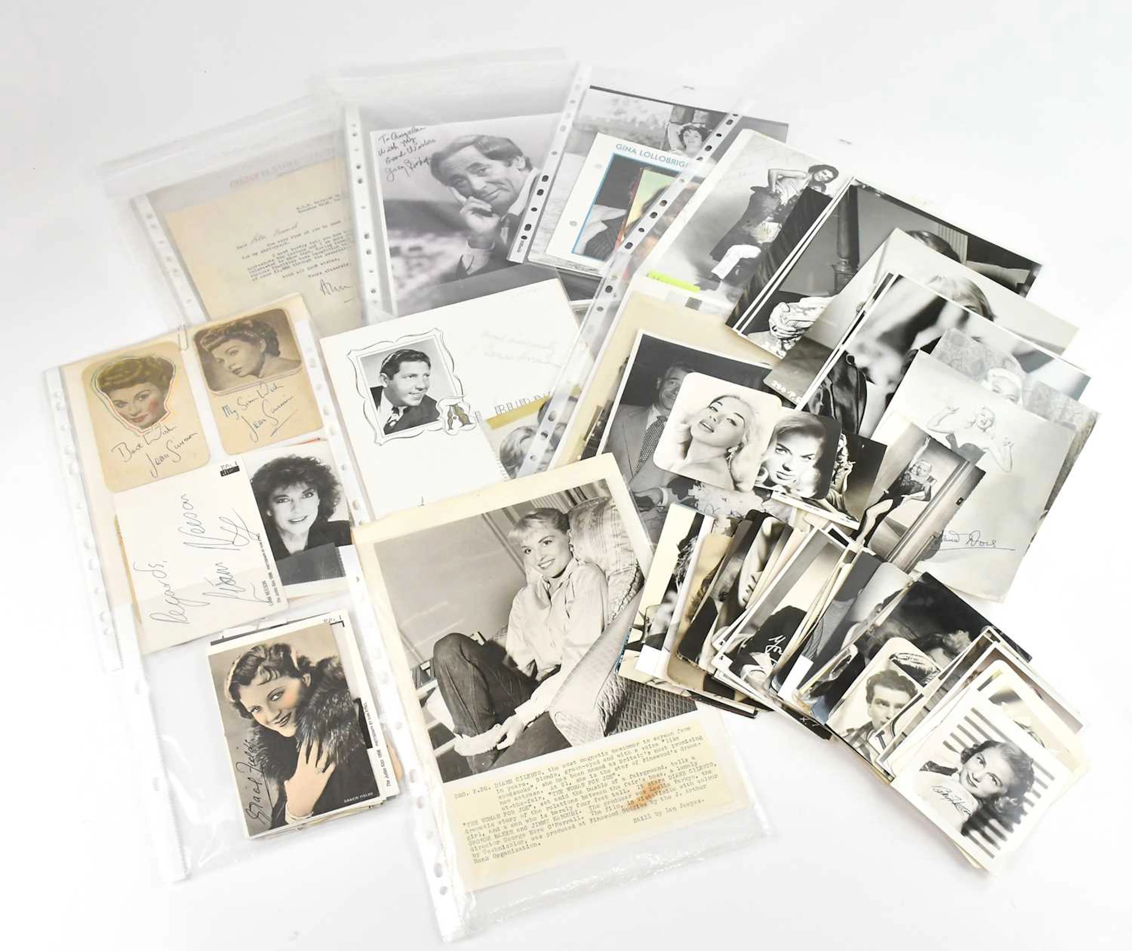 MISCELLANEOUS TV & FILM EPHEMERA; a collection of approx...