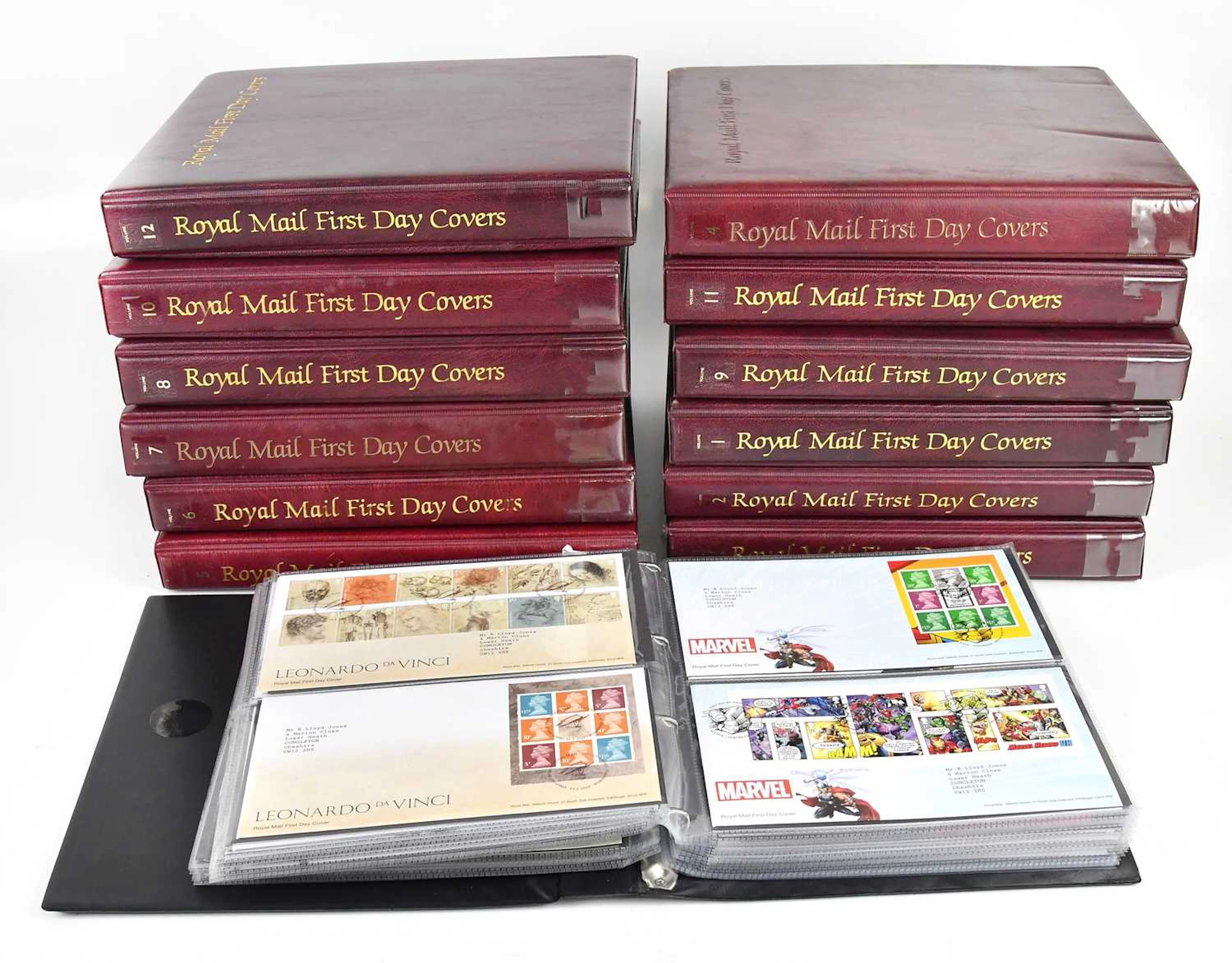 GREAT BRITAIN; 1937-2021 first day covers in thirteen mostly Royal Mail albums