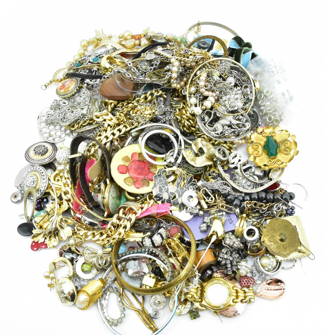 A large quantity of modern and vintage costume jewellery including watches