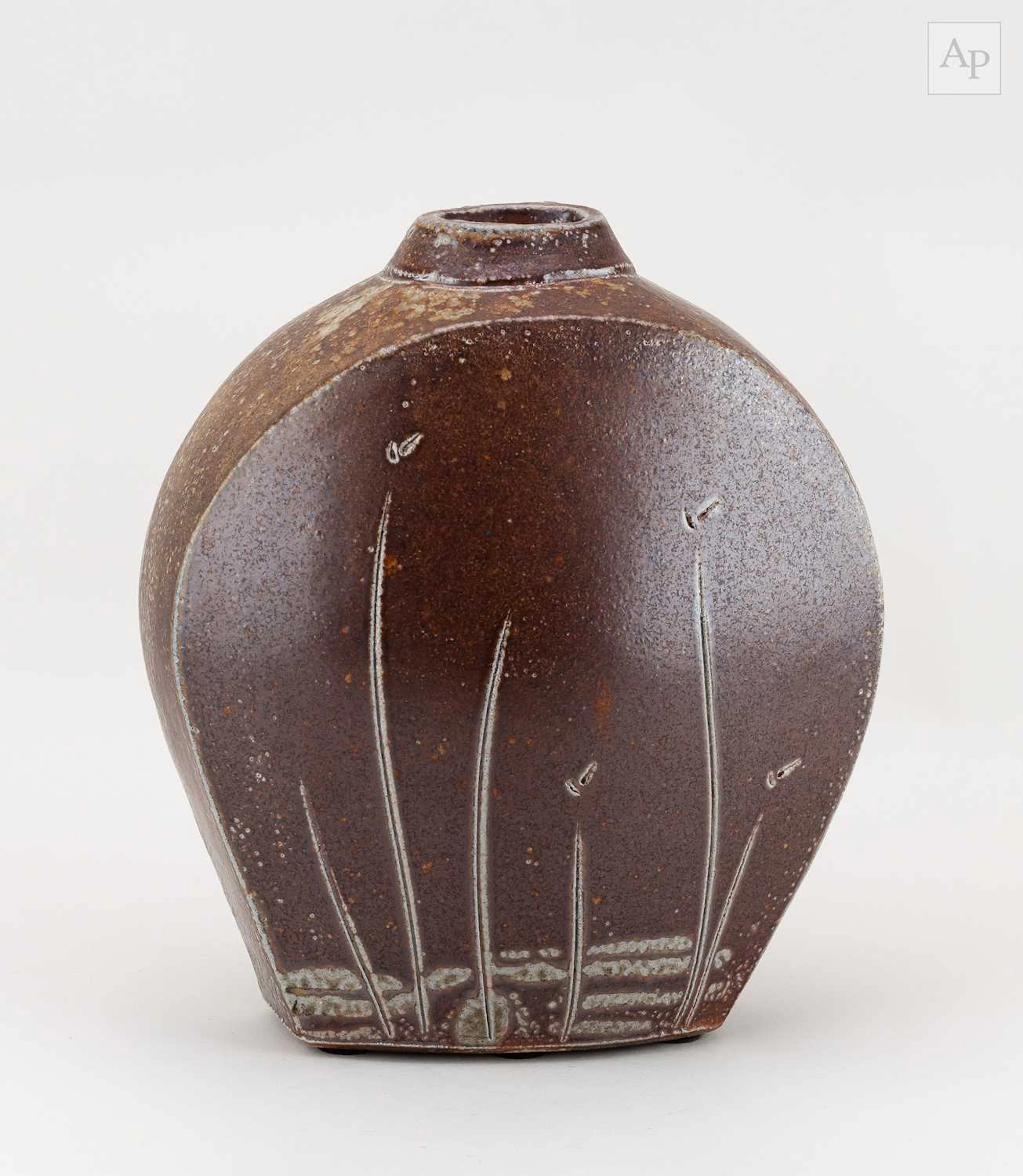 ANNE METTE HJORTSHØJ (born 1973); an arched salt glazed...