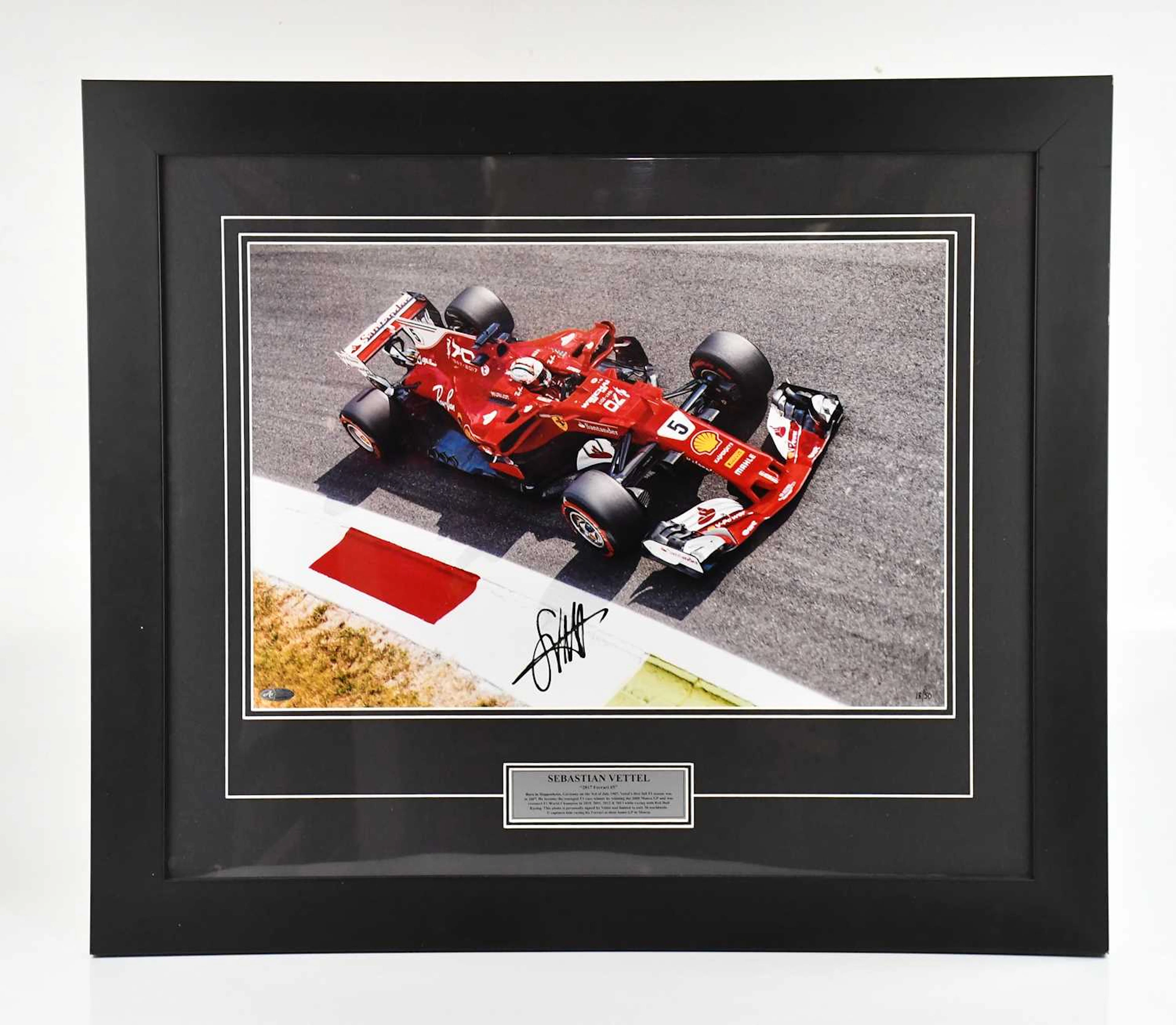 SEBASTIAN VETTEL; a limited edition autographed...