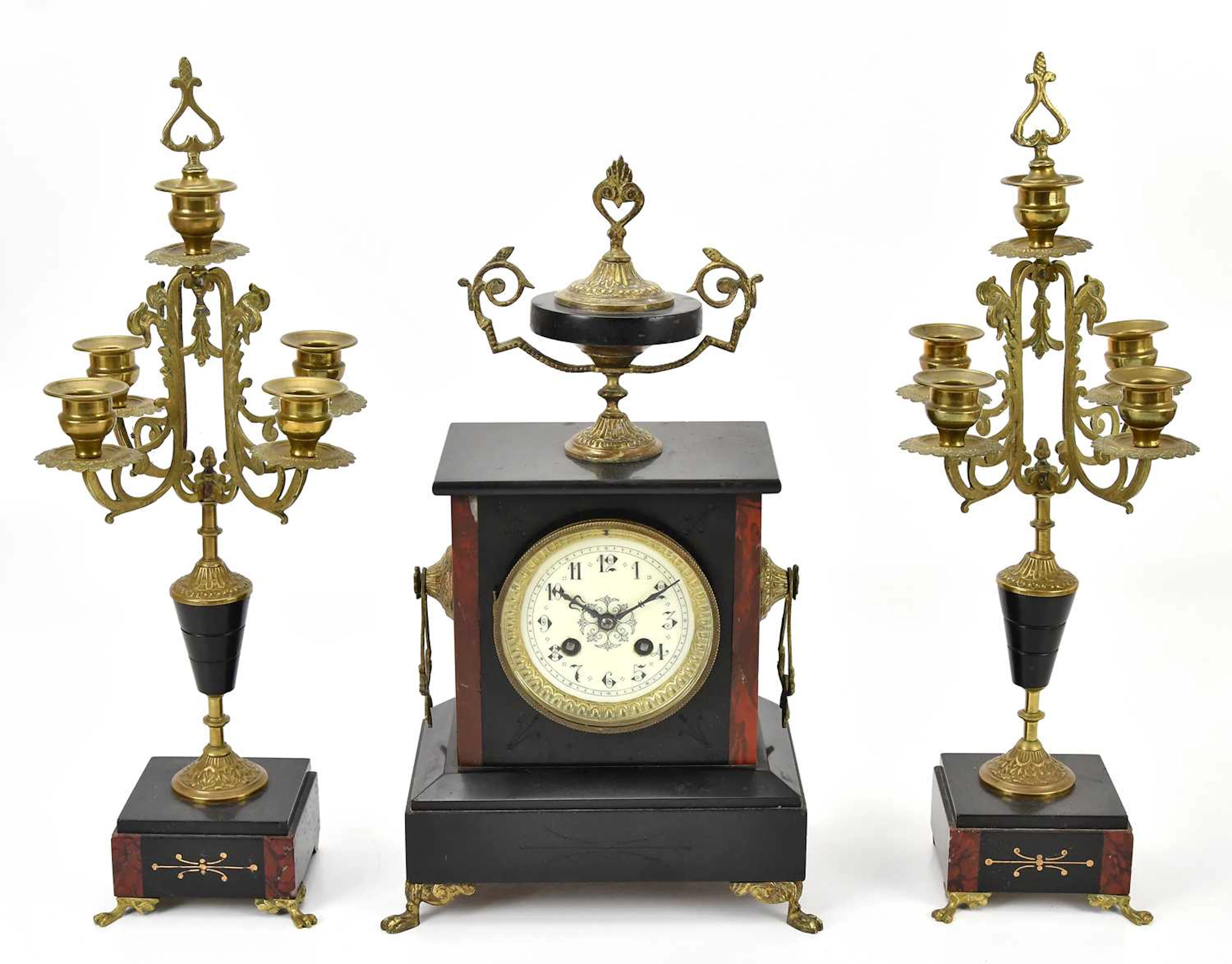 A French slate mantel clock