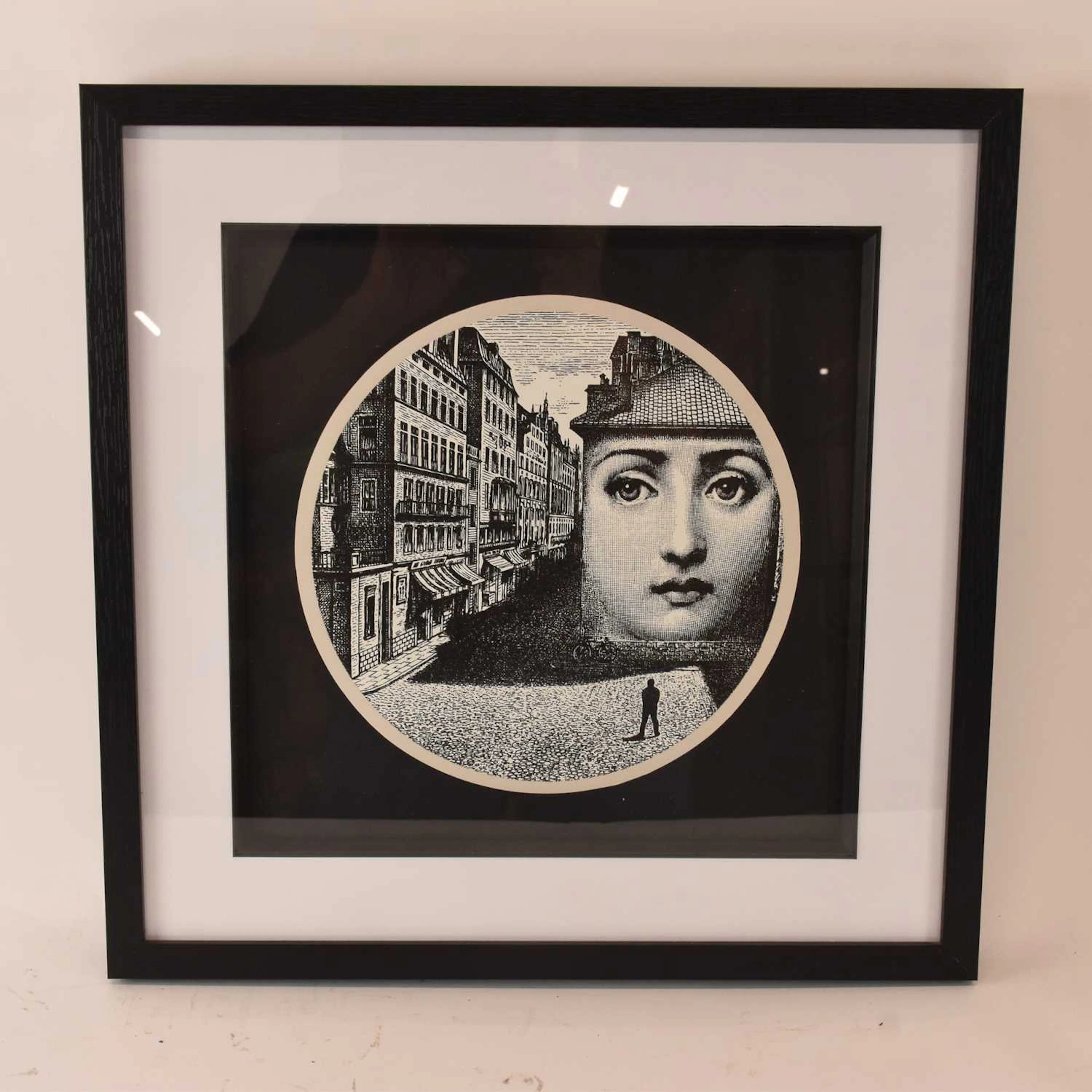 AFTER PIERO FORNASETTI; a print
