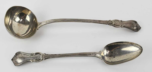 A Victorian hallmarked silver ladle