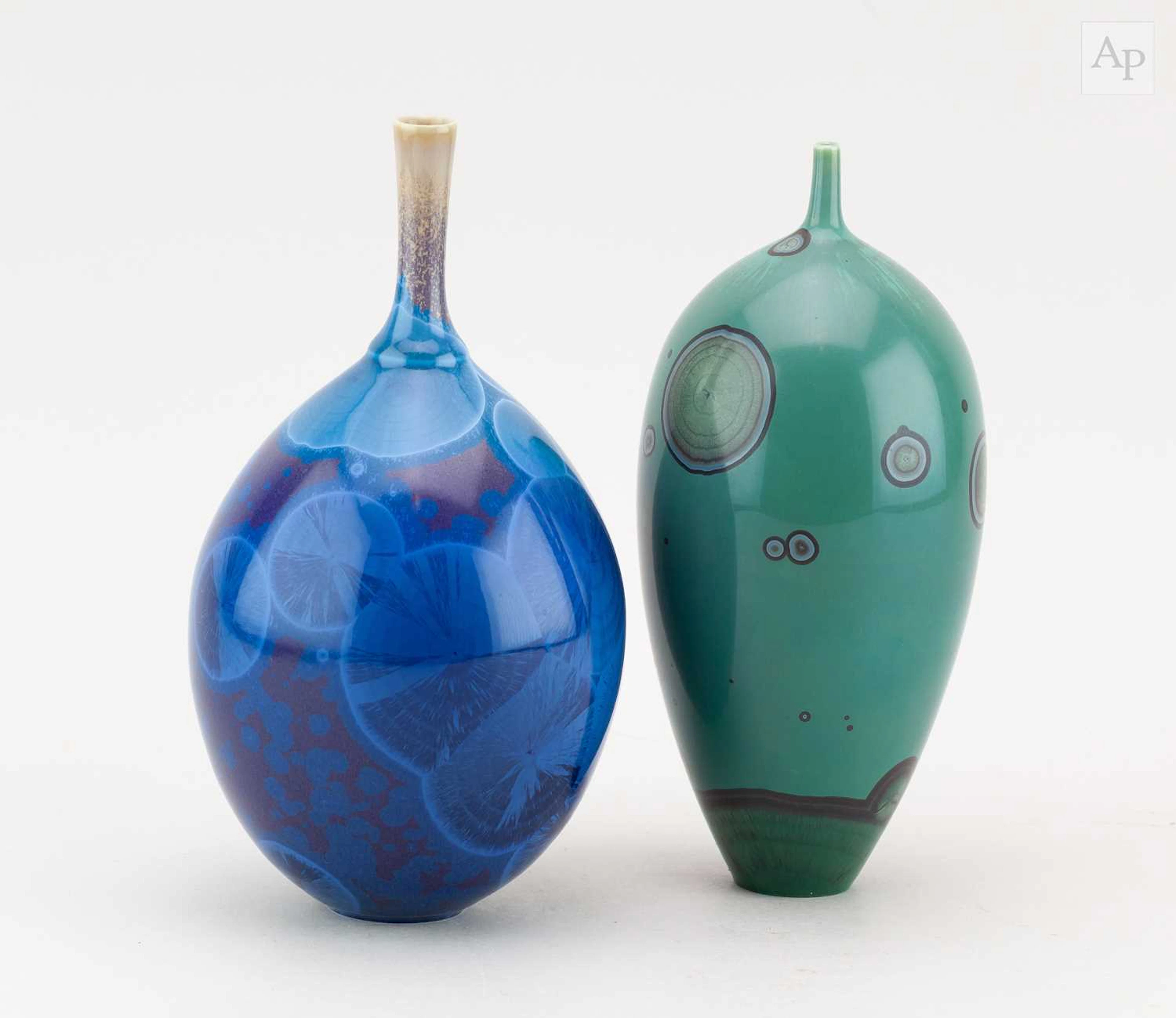 RICHARD BIDEAU (born 1971); an ovoid porcelain bottle...