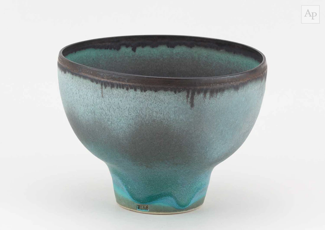 ABDO NAGI (1941-2001); a porcelain bowl covered in...