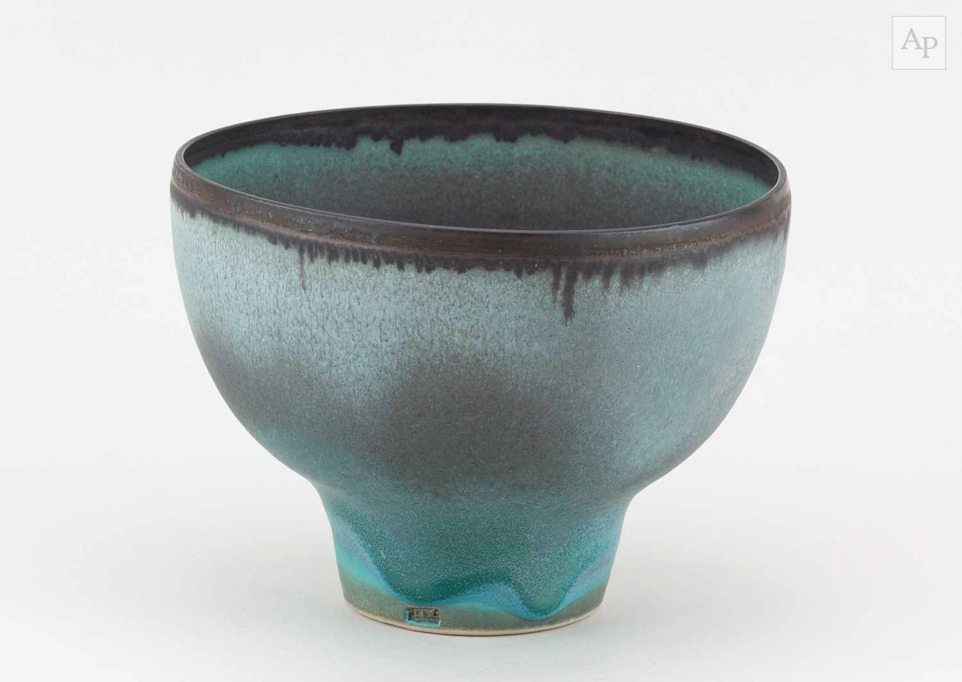 ABDO NAGI (1941-2001); a porcelain bowl covered in...