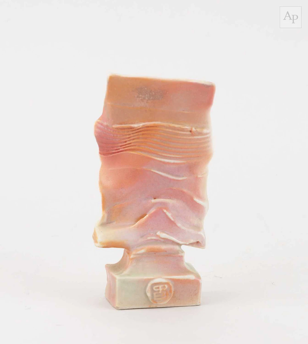 COLIN PEARSON (1923-2007); a porcelain blade covered in a rose pink glaze