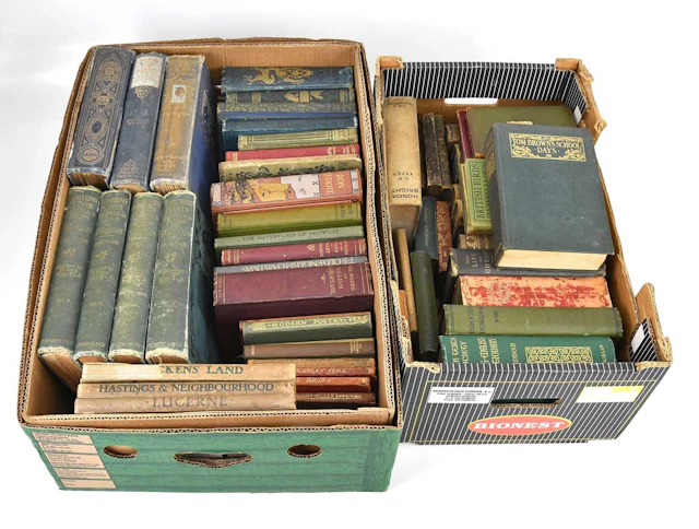 A miscellany of leather and cloth bound books