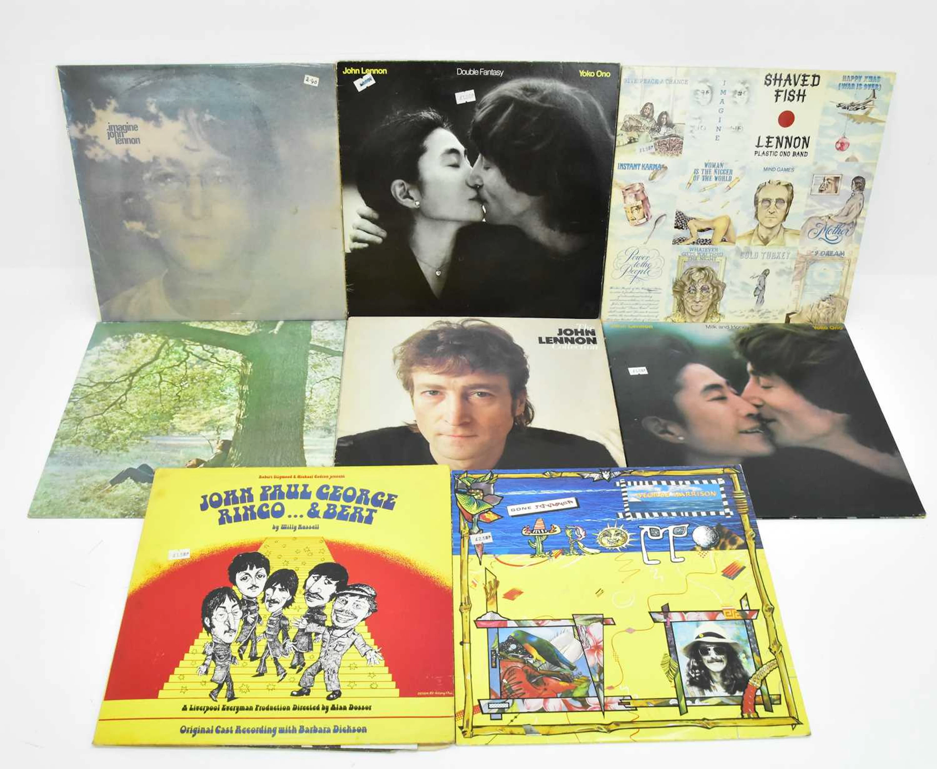 THE BEATLES; eight albums comprising John Lennon 'Imagine'