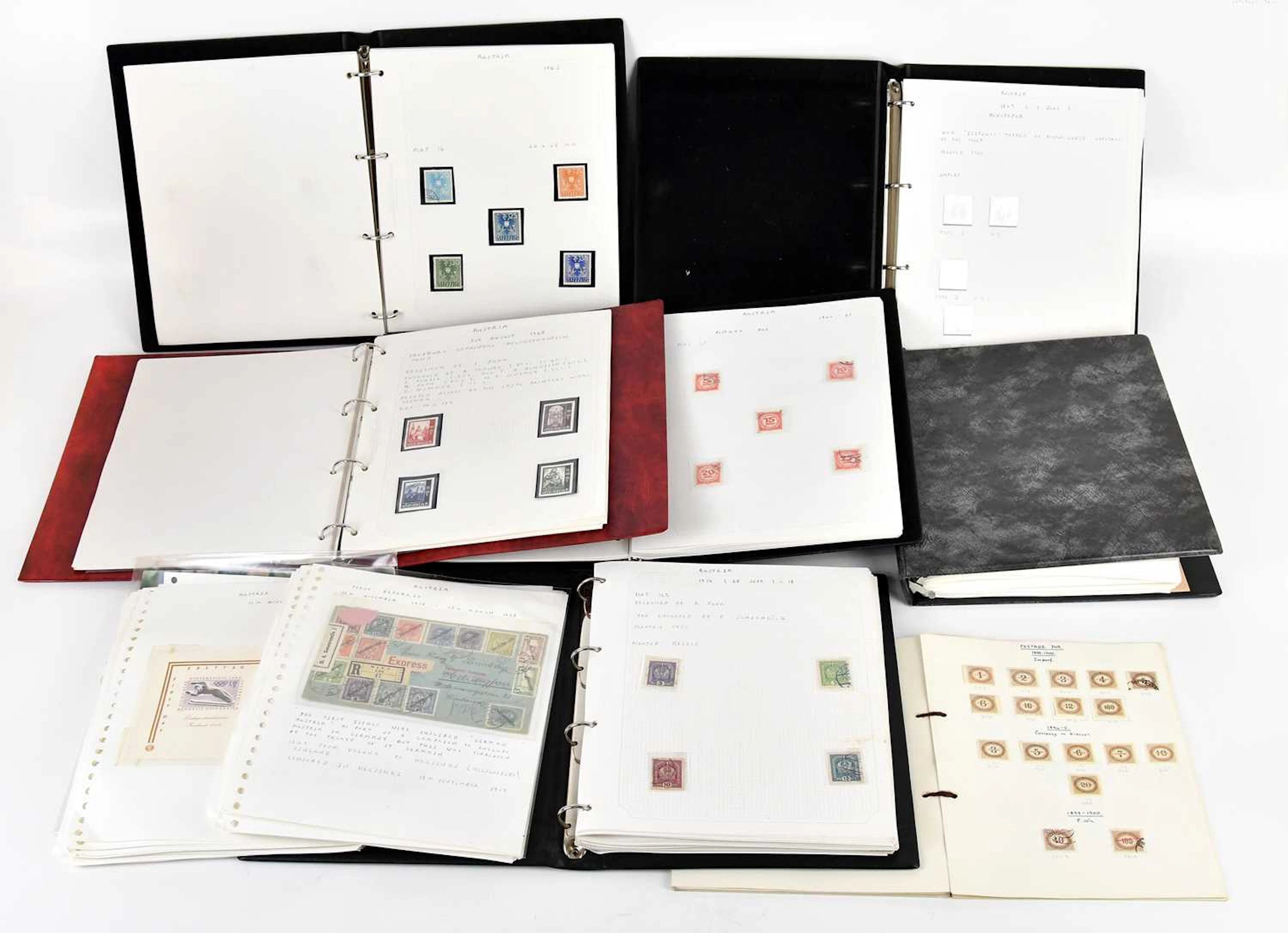 AUSTRIA; 1860s - 1970s collection in six albums