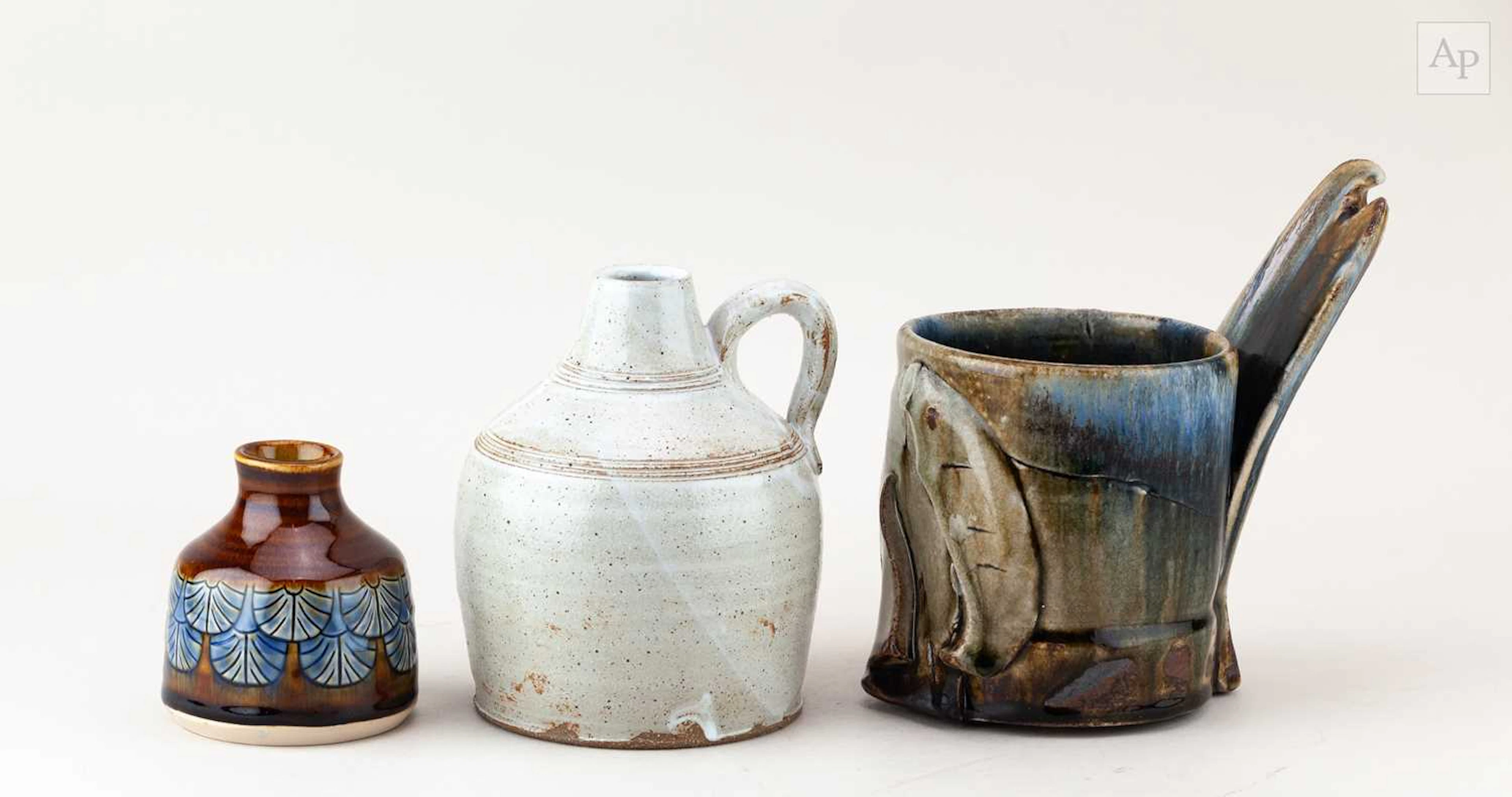 TERRY BELL-HUGHES (born 1939); a stoneware vessel with...