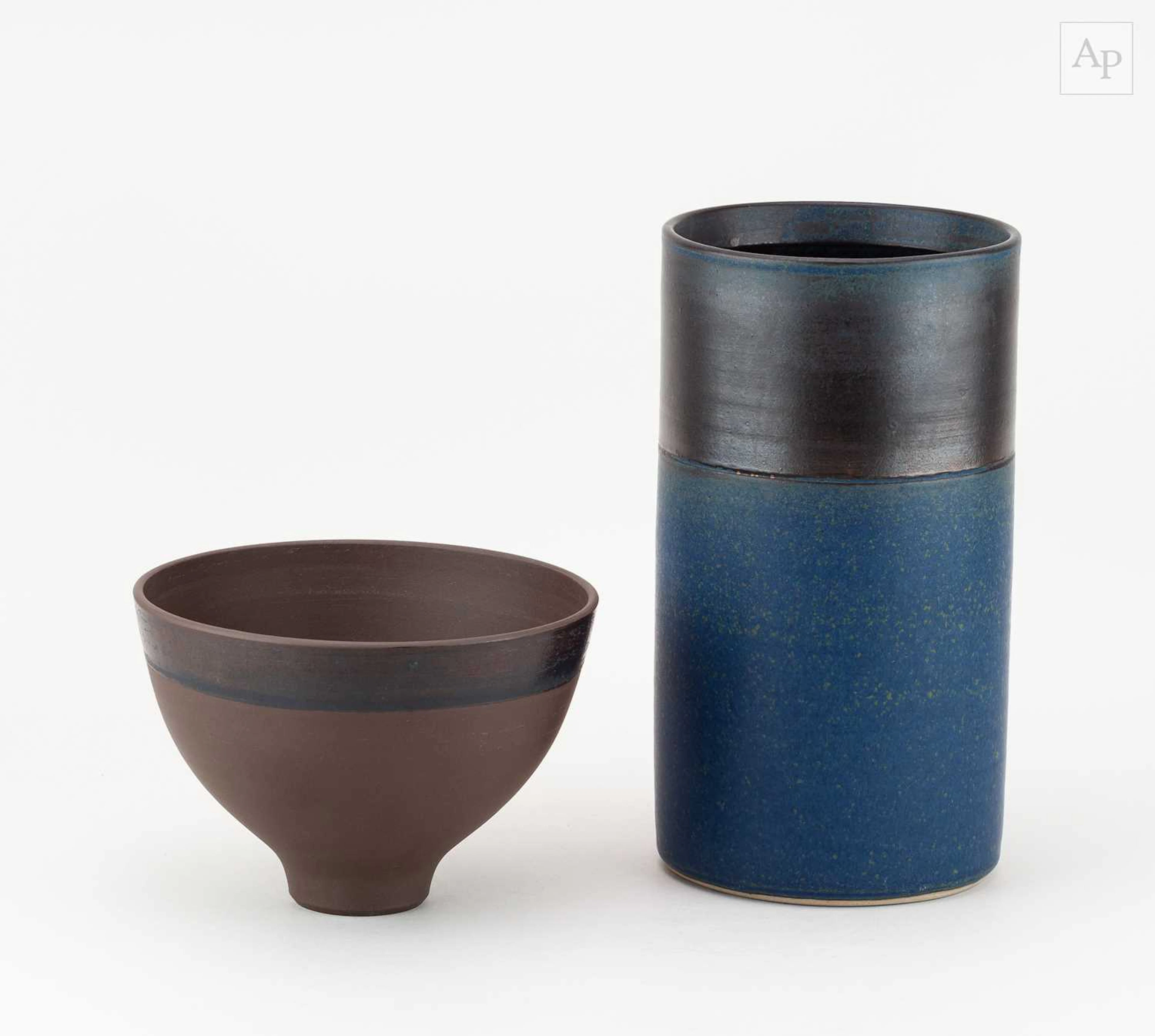 ROBIN WELCH (1936-2019); a cylindrical stoneware vessel...