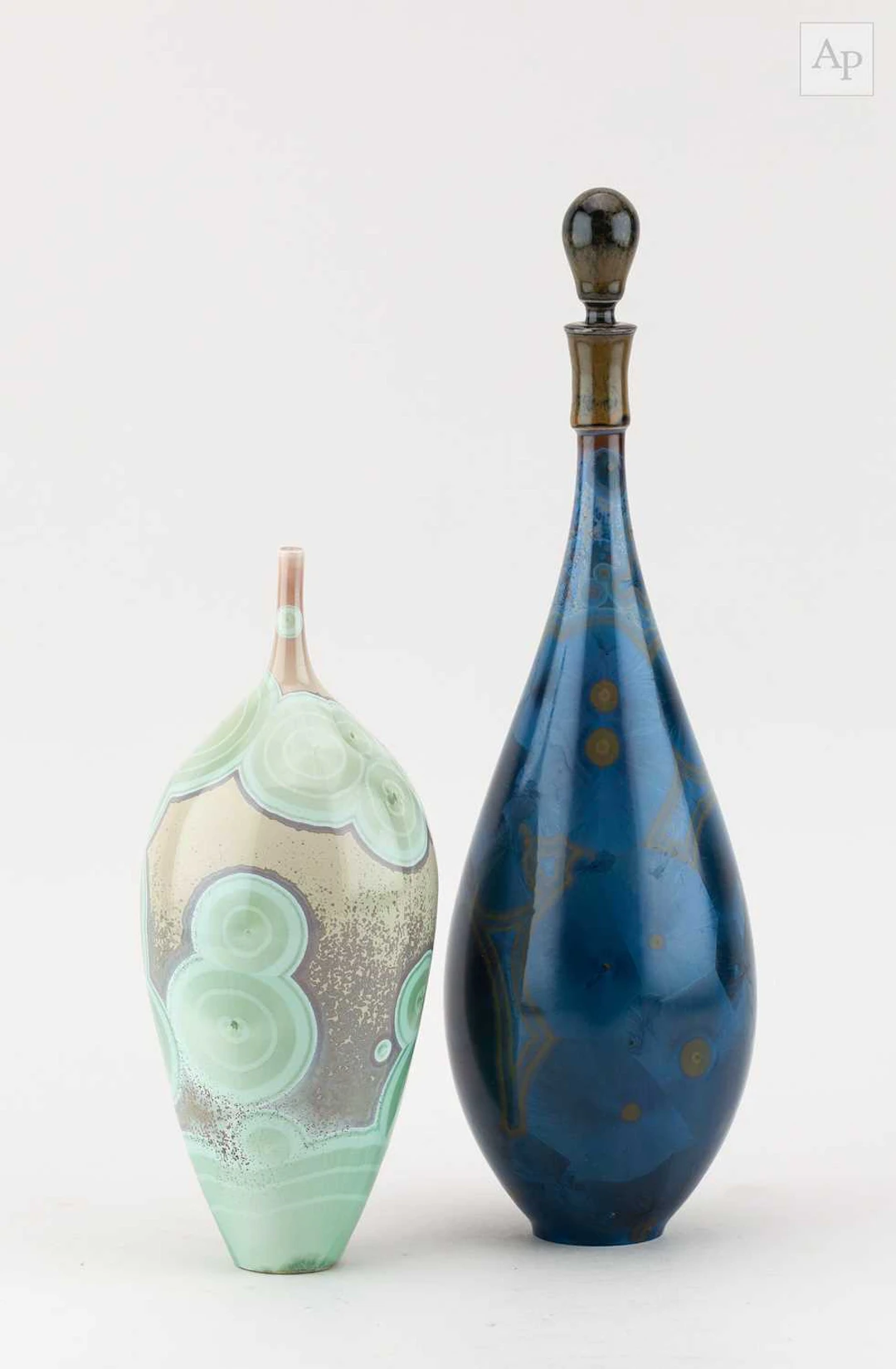 PETER ILSLEY (1932-2014); a slender porcelain bottle with...