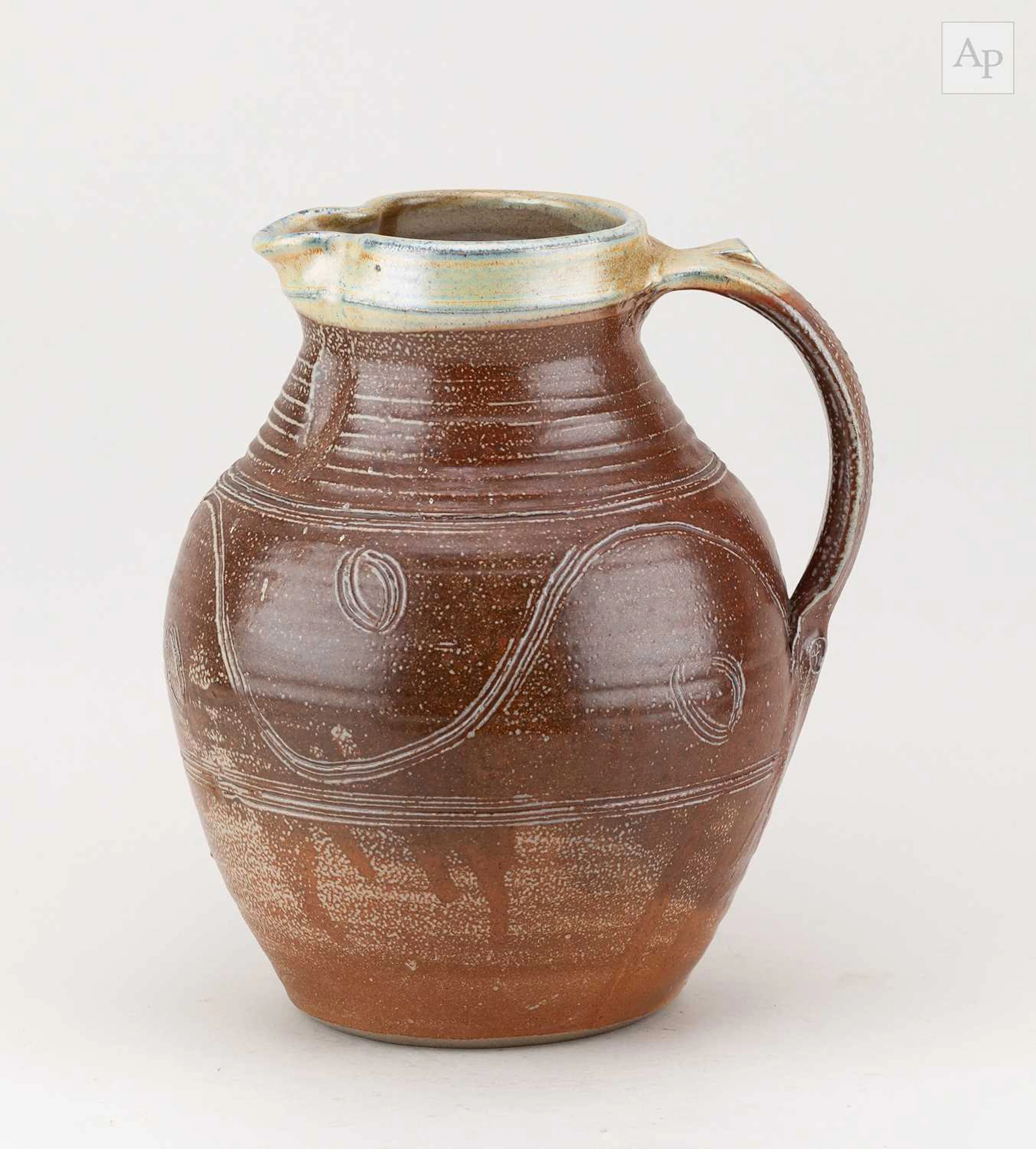 RAY FINCH (1914-2012) for Winchcombe Pottery; a salt...