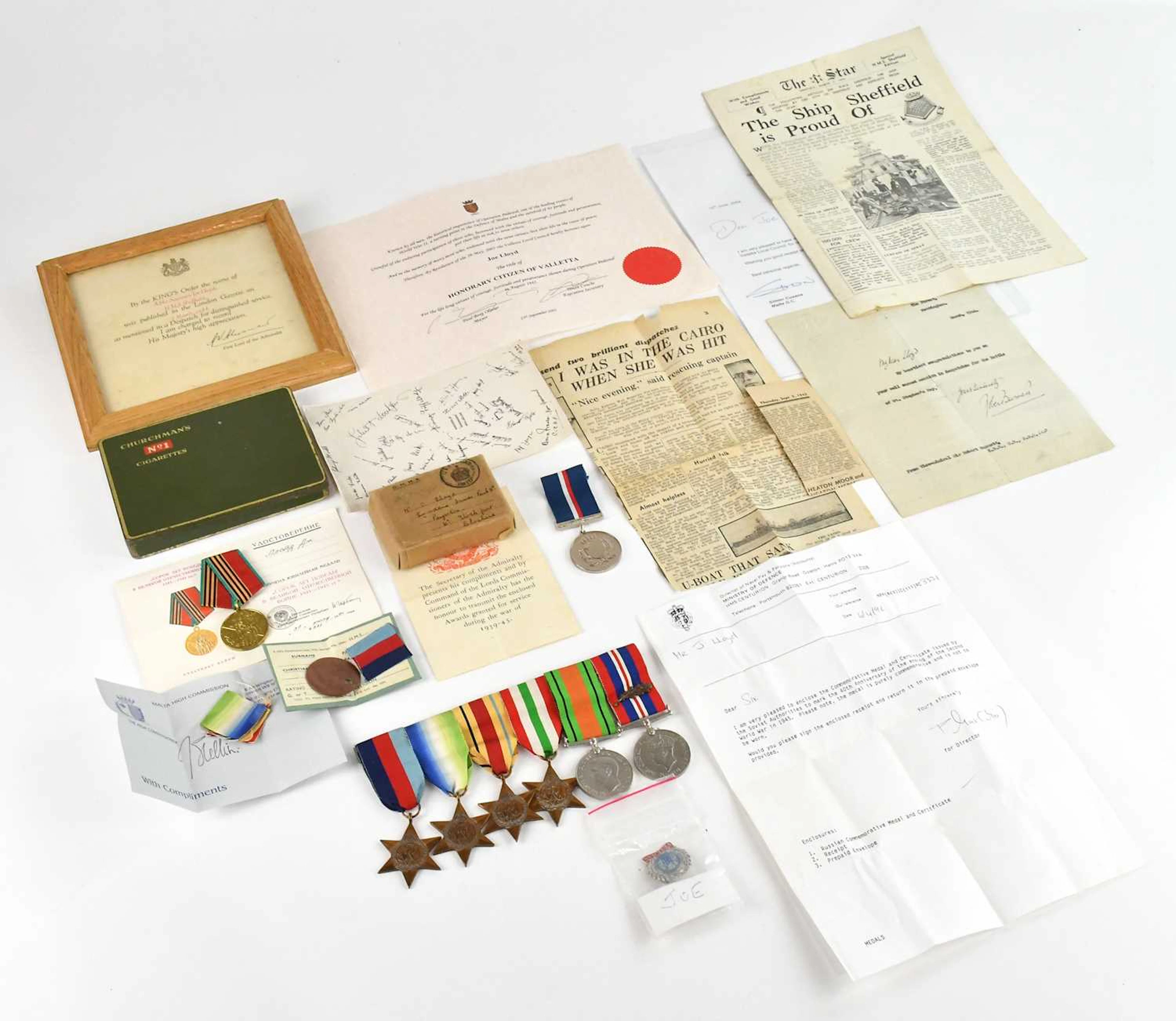 SCHARNHORST/MALTA CONVOY INTEREST; an important WWII medal group