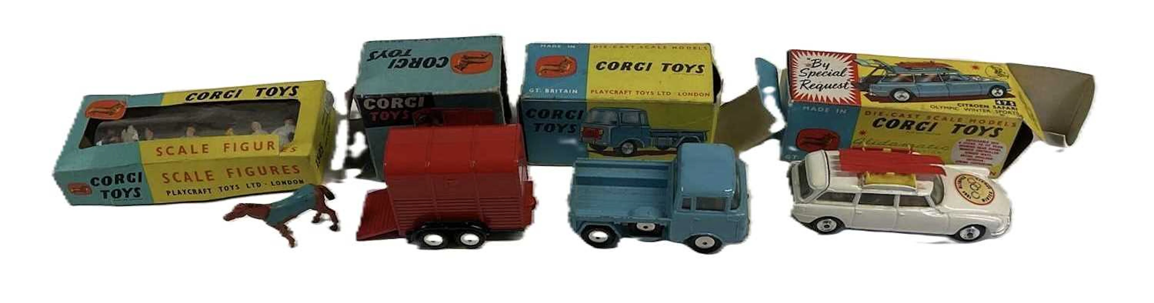 CORGI TOYS; four boxed Corgi items
