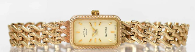 ROTARY; a 9ct yellow gold ladies' cocktail watch