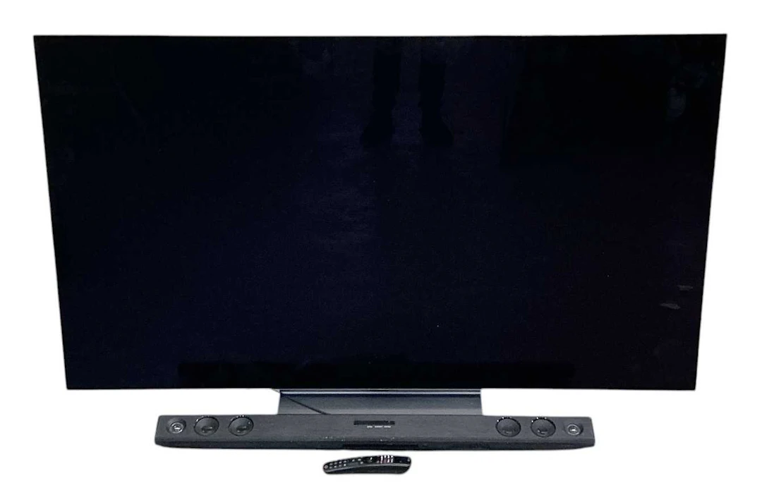 LG; a 65" OLED flatscreen television