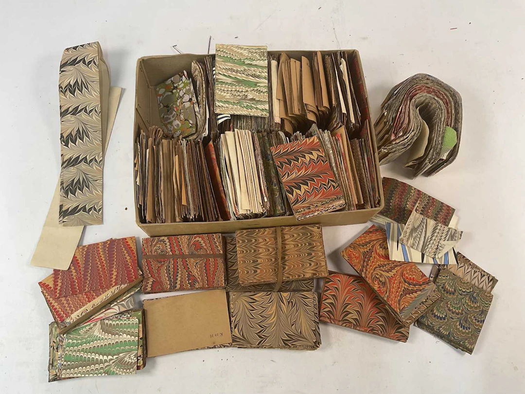 A large collection of sample end-papers