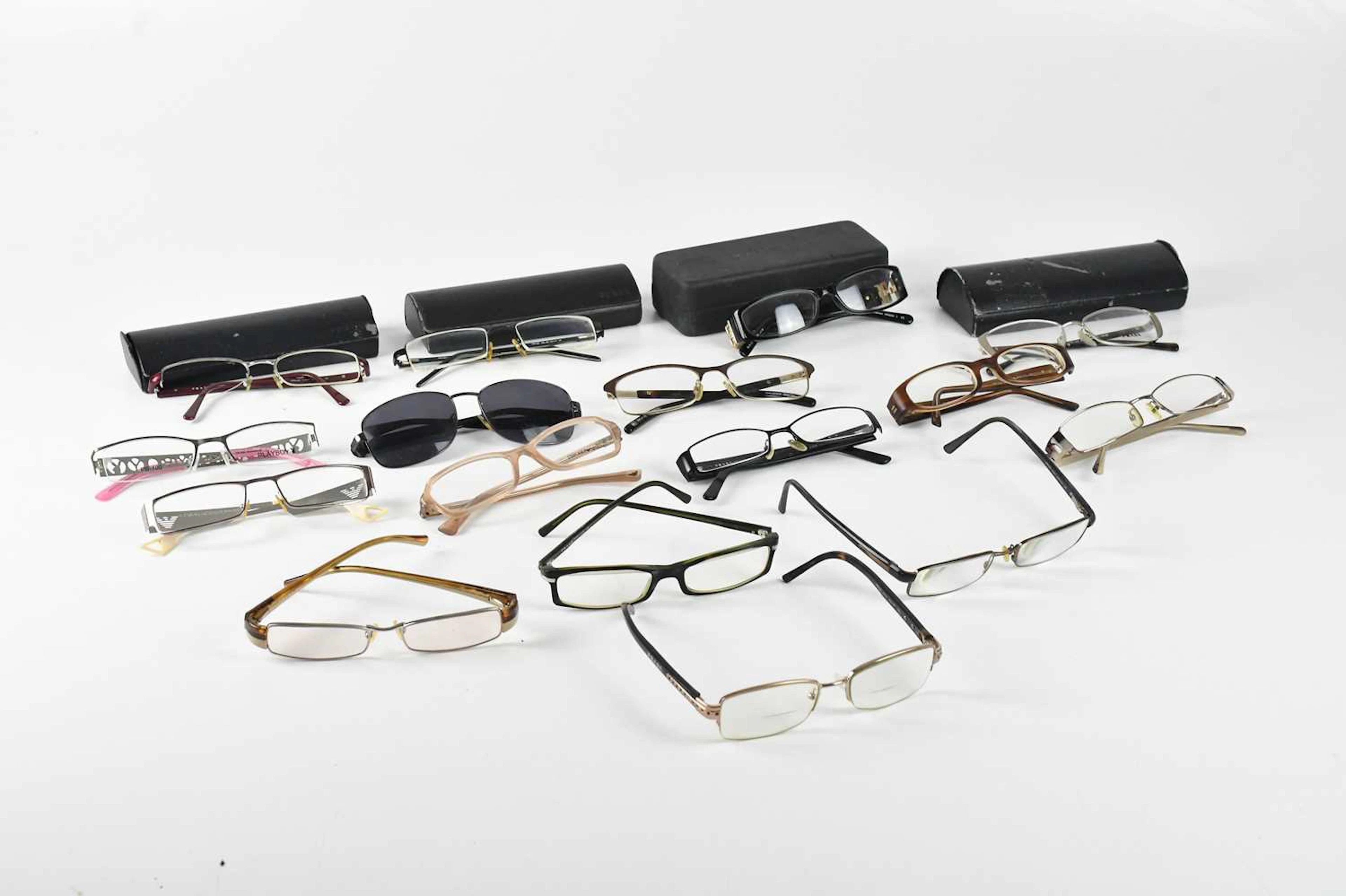 PRADA; eleven pairs of prescription glasses