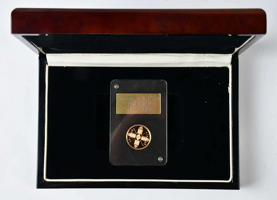 An Elizabeth II half sovereign