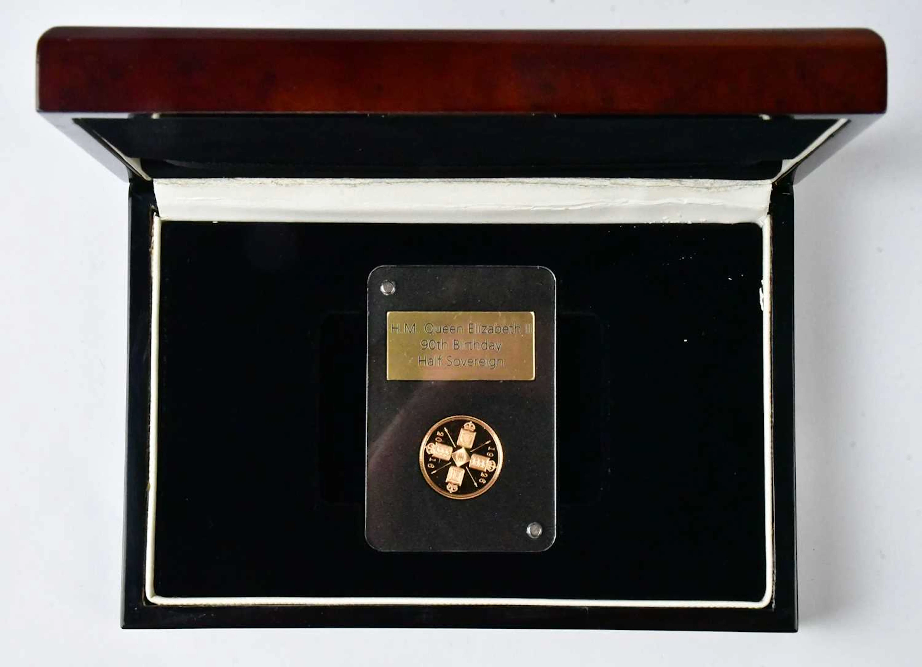 An Elizabeth II half sovereign