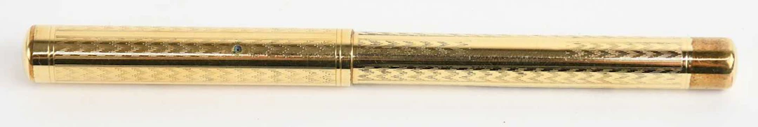 WATERMAN’S; a 1920s gold plated Ideal 552/0532 fountain pen