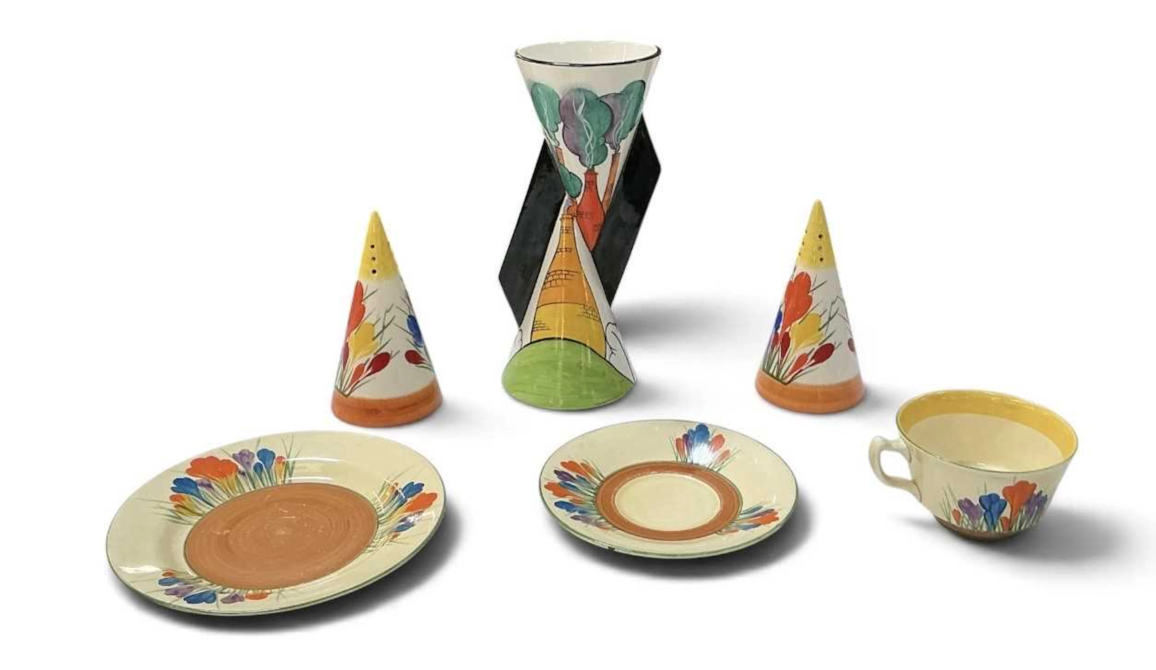 CLARICE CLIFF FOR NEWPORT POTTERY; an early 20th century...