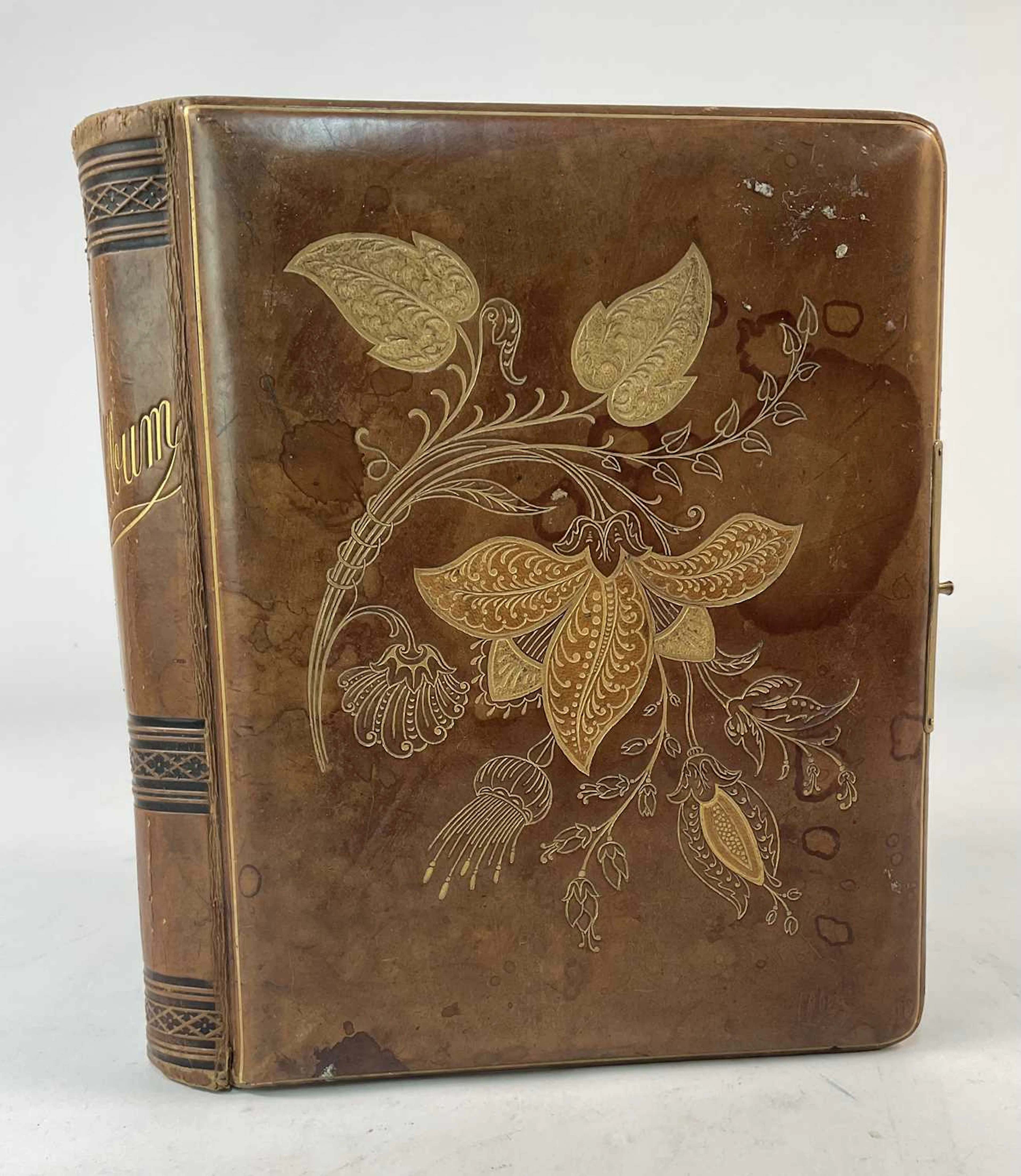 A Victorian photograph album containing approximately...