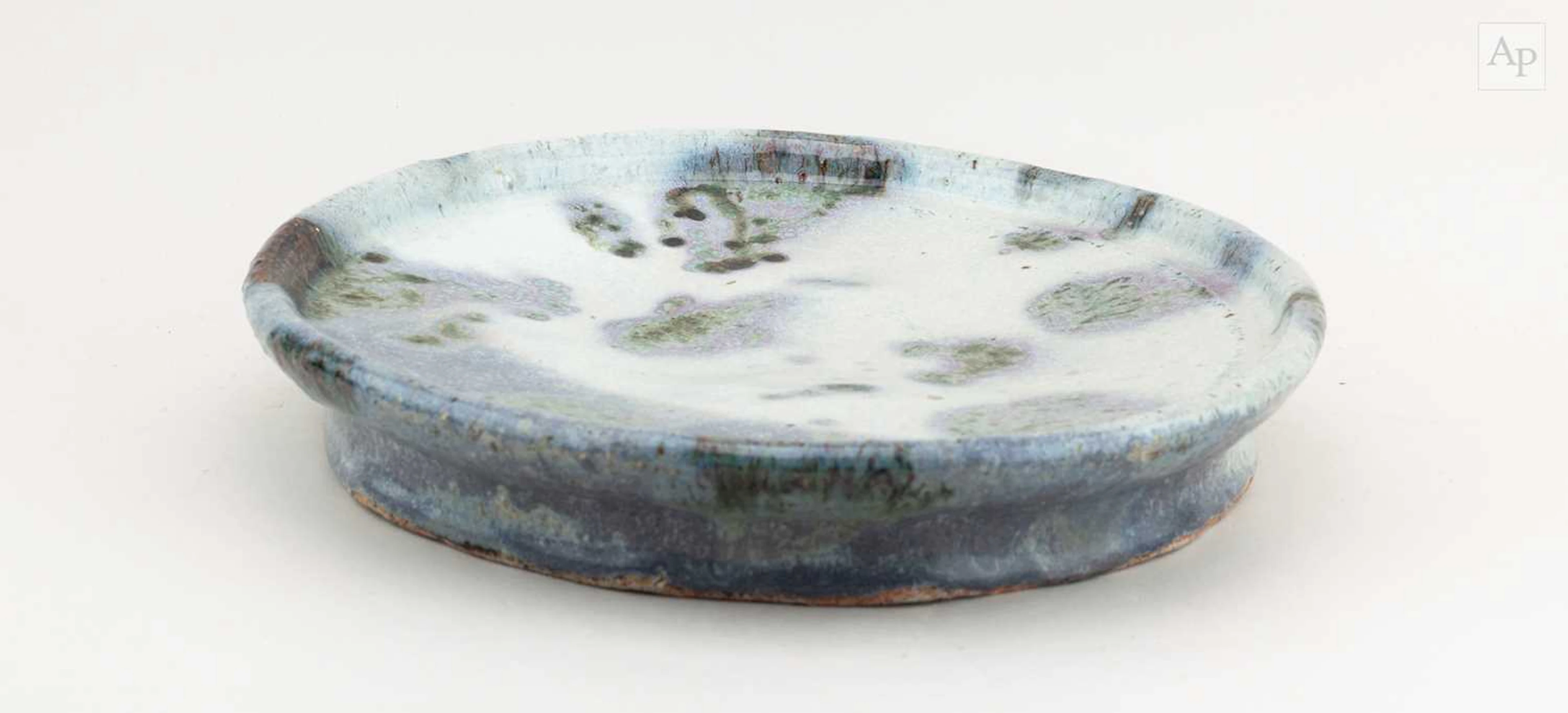 TETSUO HIRAKAWA (born 1943); a stoneware pedestal platter...