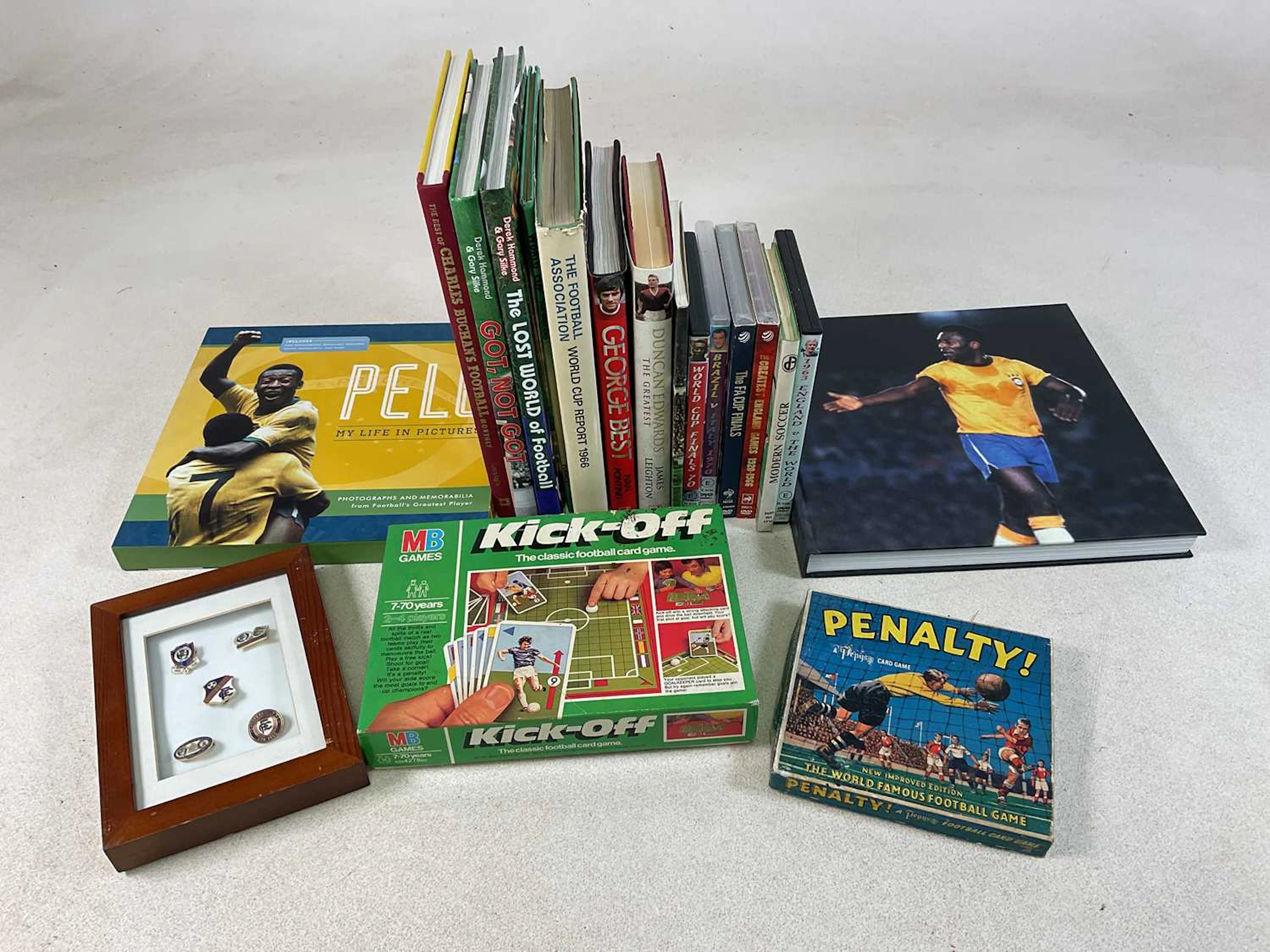A quantity of books relating to football including 'Pelé: Art