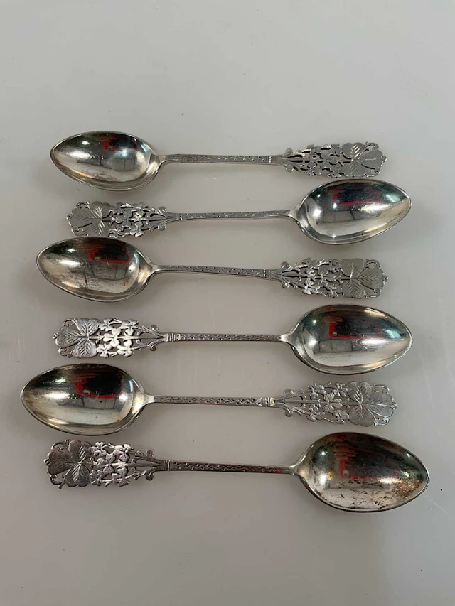COOPER BROTHER & SONS; six Edward VII hallmarked silver...