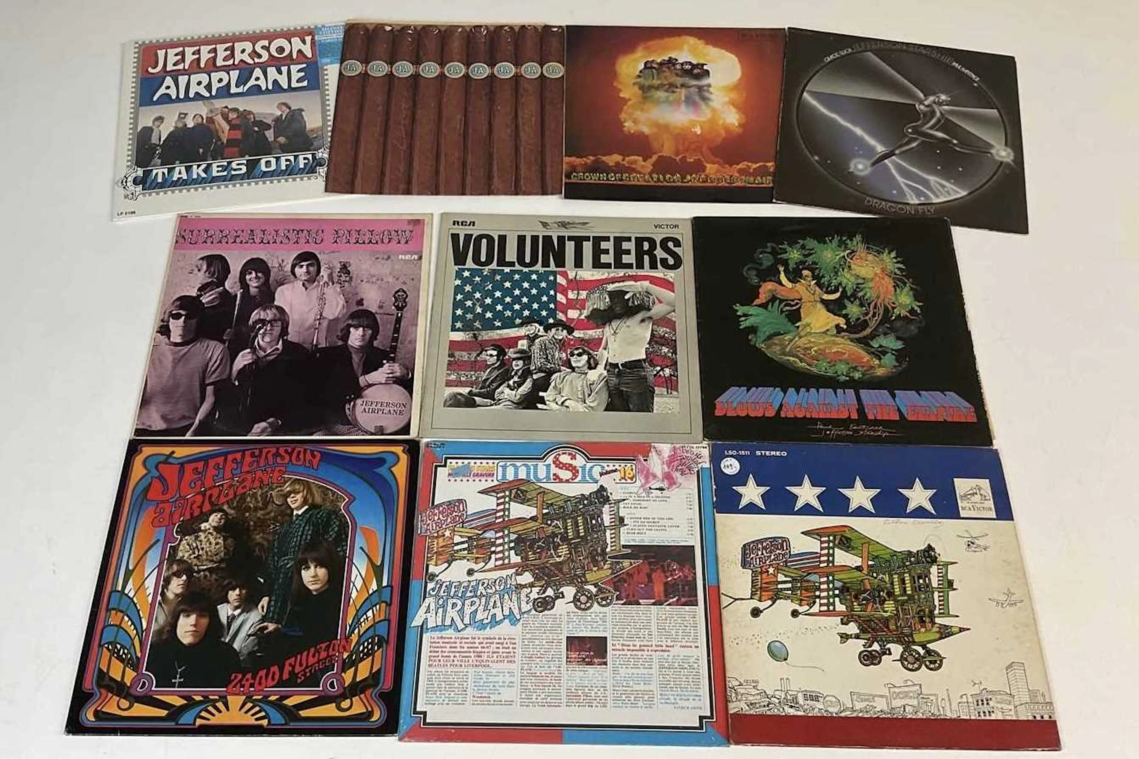JEFFERSON AIRPLANE/JEFFERSON STARSHIP; Jefferson Airplane albums including