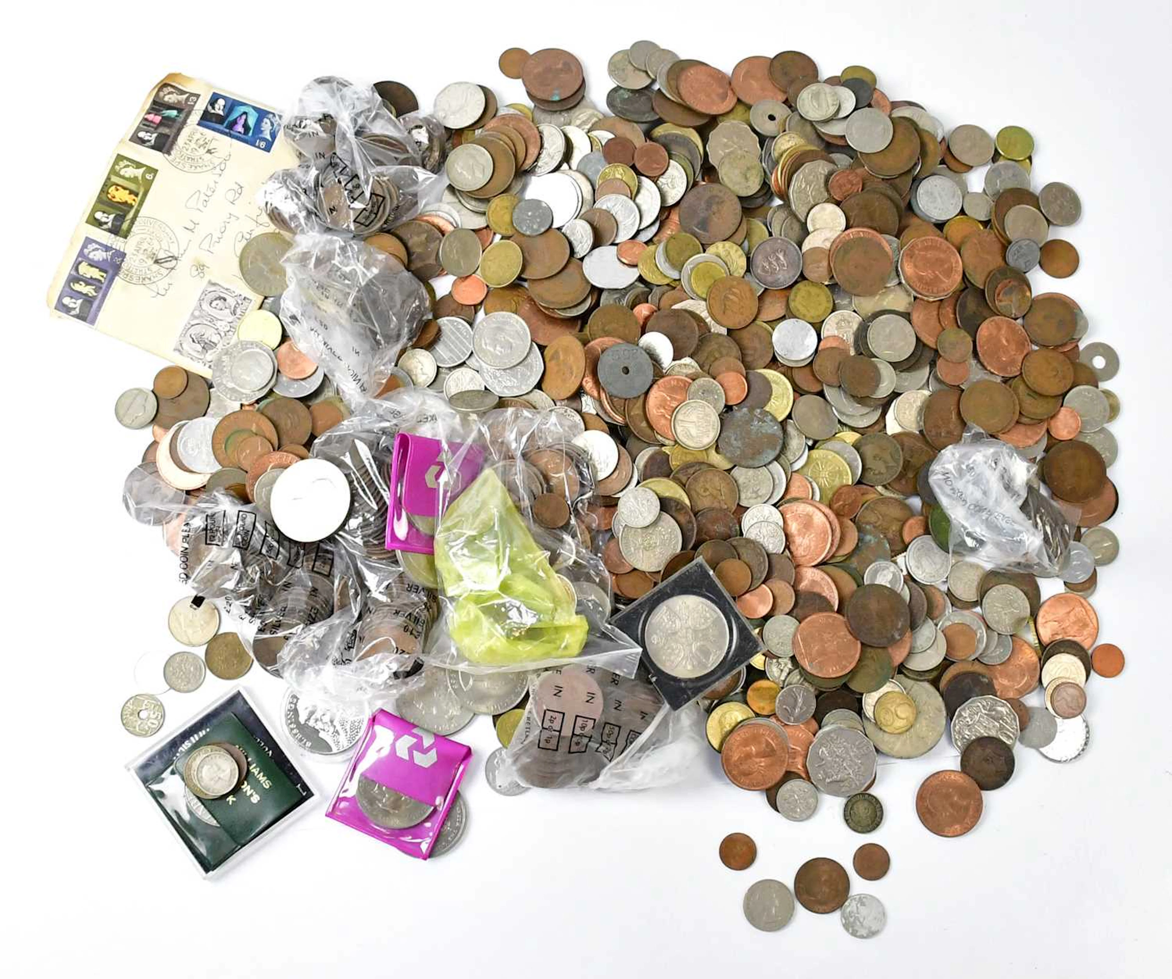 A collection of united Kingdom pre-decimal and World coinage