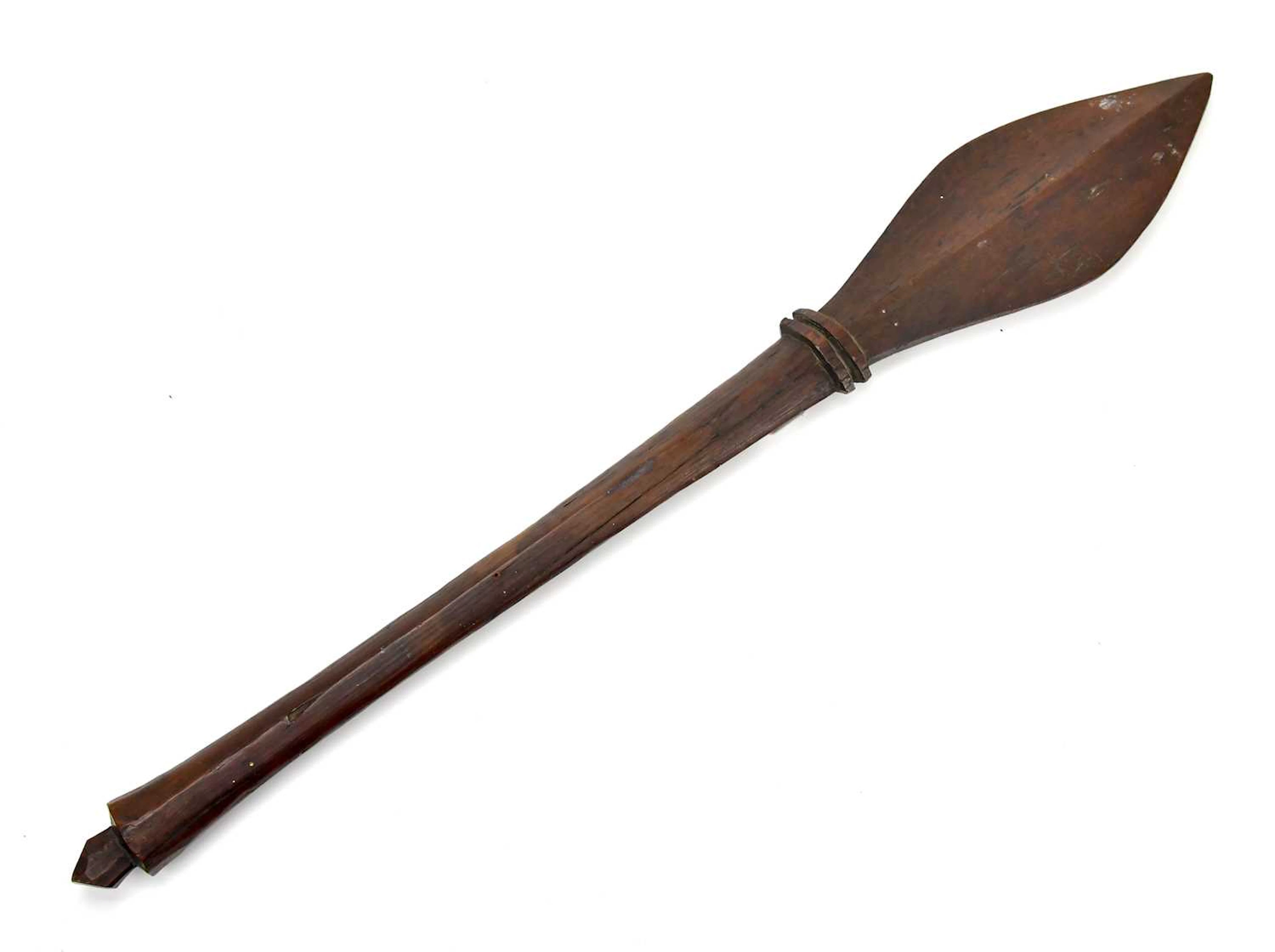 A South Seas carved hardwood club