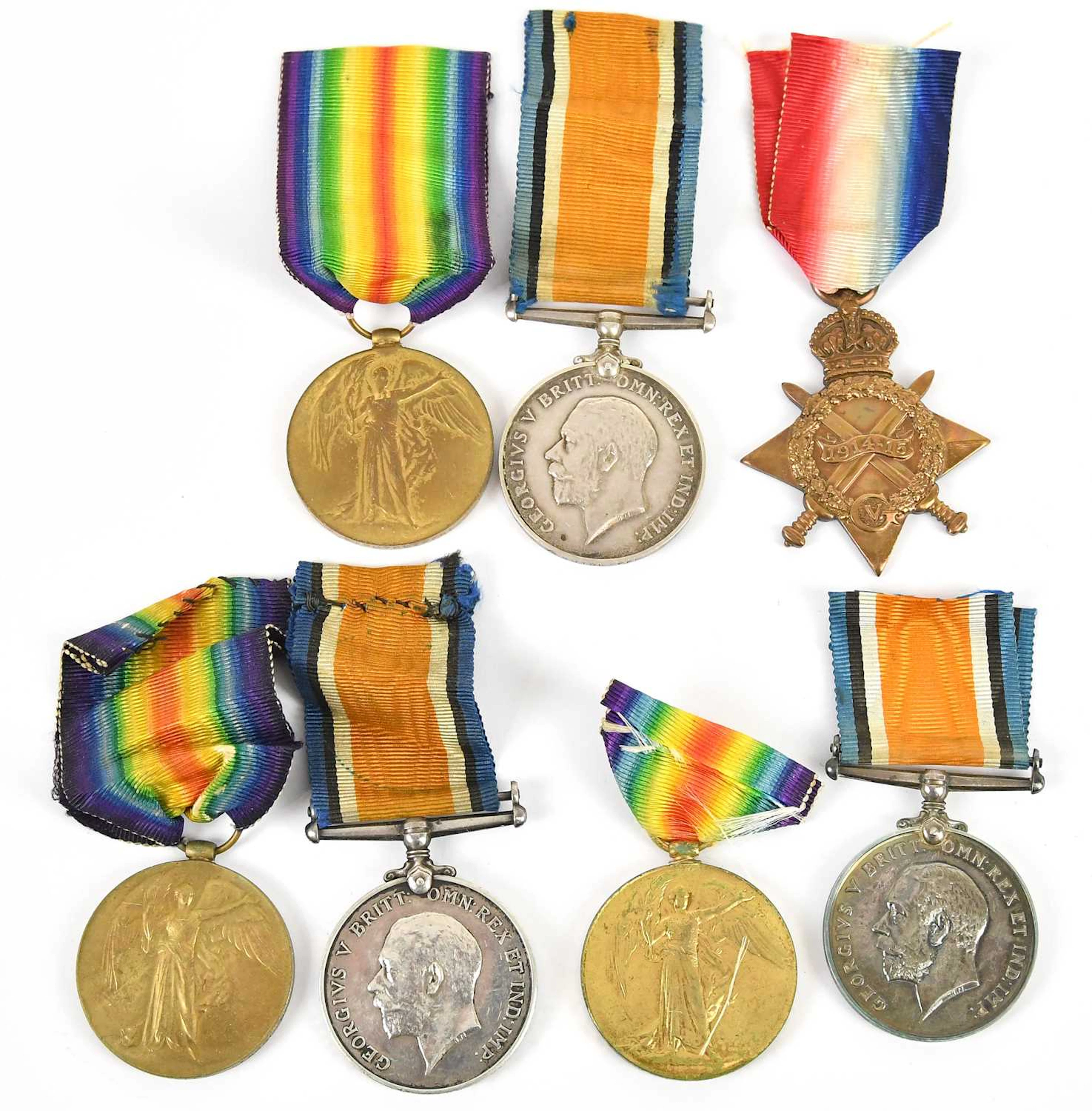 Three WWI medal pairs
