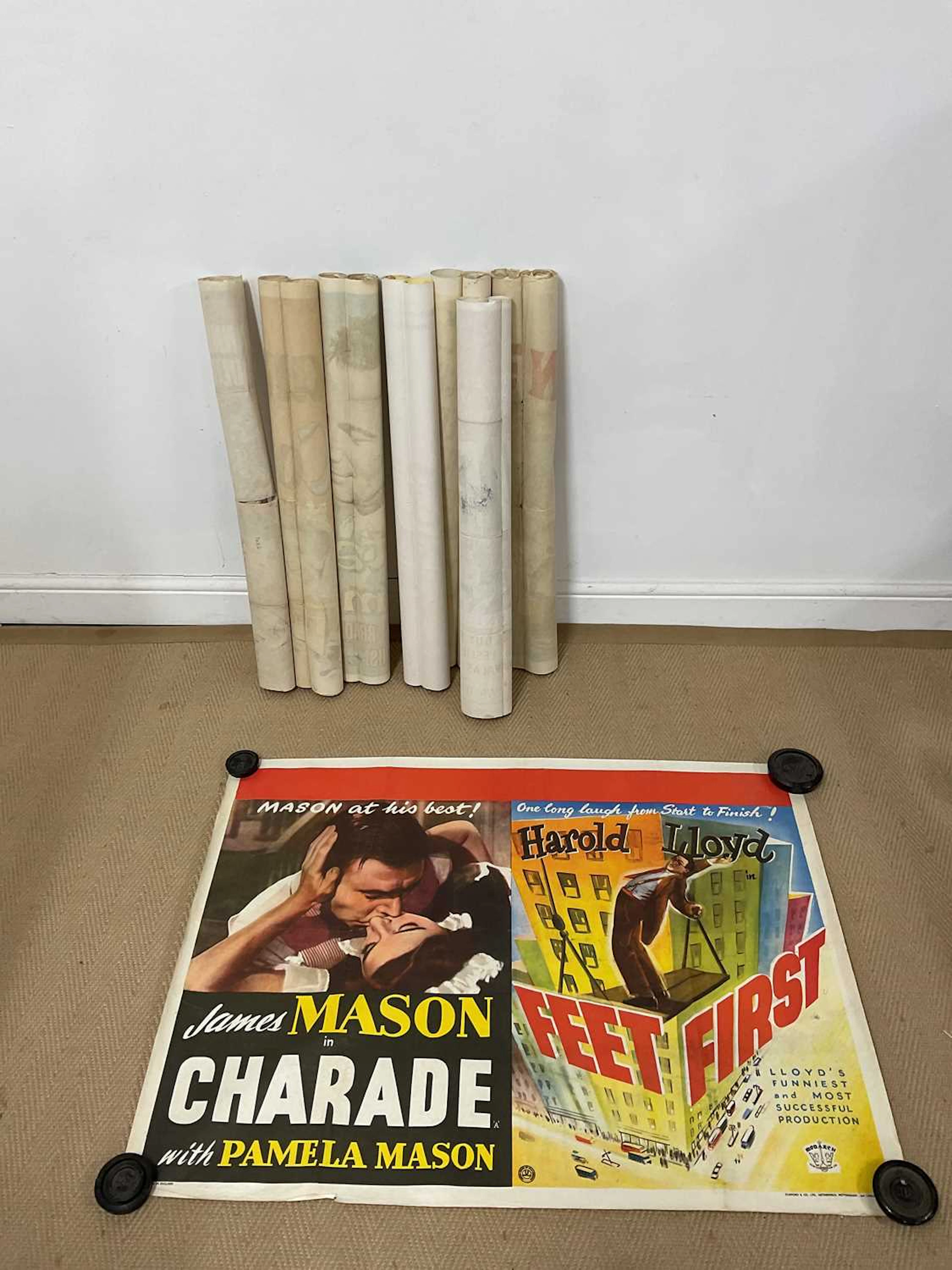 A collection of eight film posters comprising 'The Court Jester'