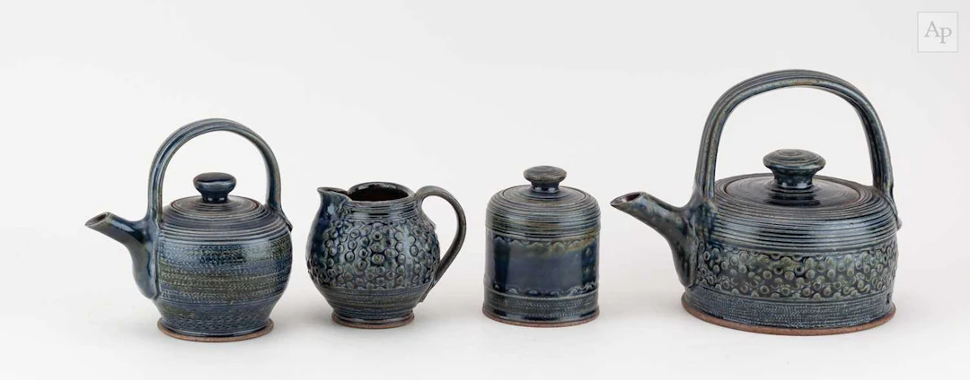 SULEYMAN SABA (born 1969); a stoneware teapot covered in...