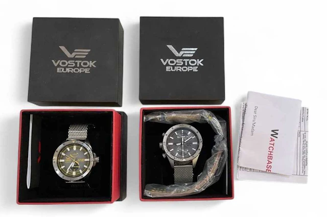 VOSTOK EUROPE; a boxed 'Almaz' Space Station gentleman's...
