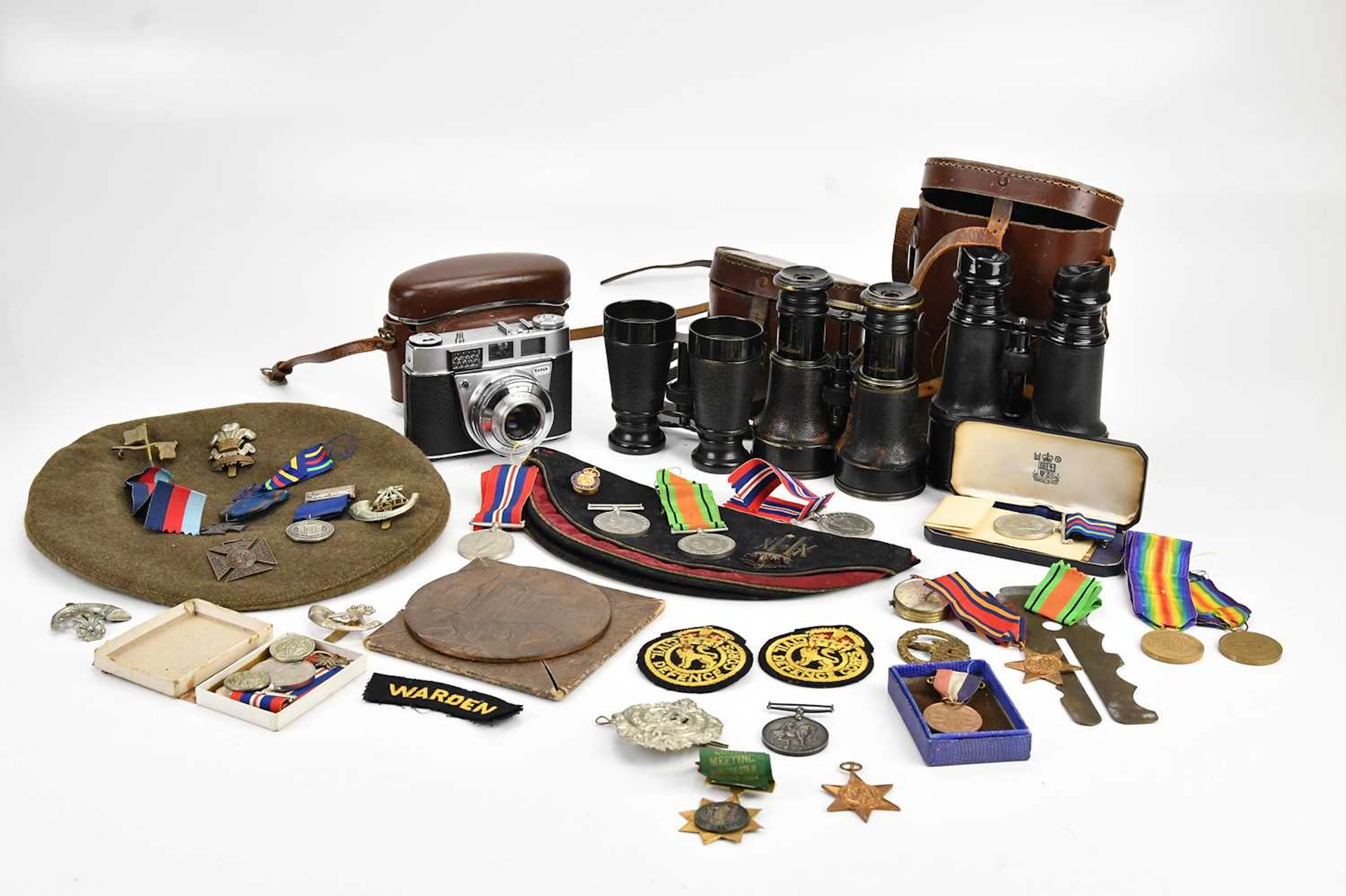 A mixed group of militaria including various medals...