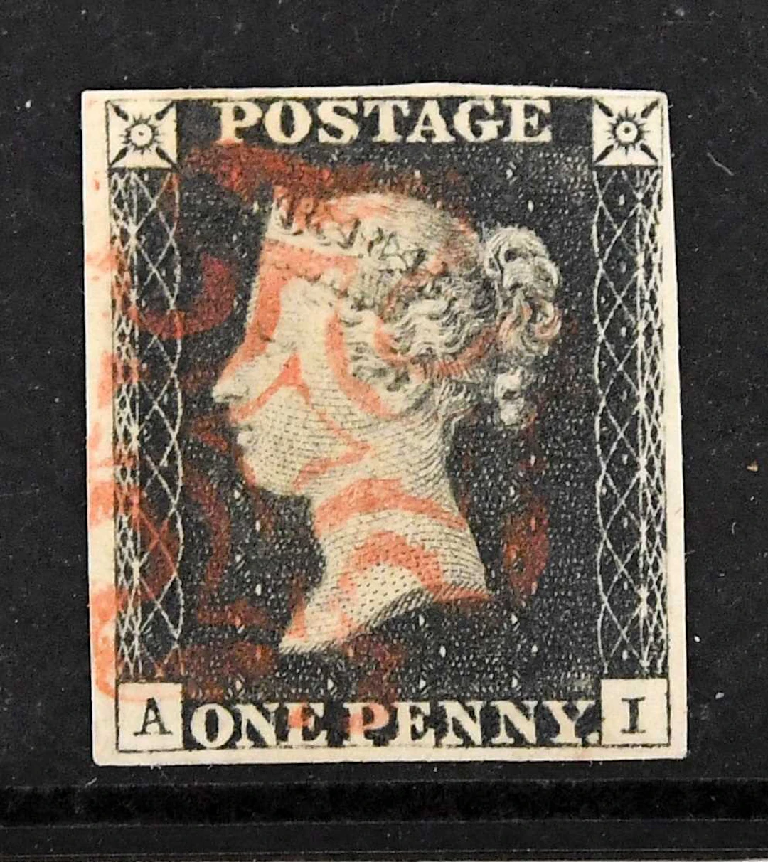 GREAT BRITAIN; 1840 1d black