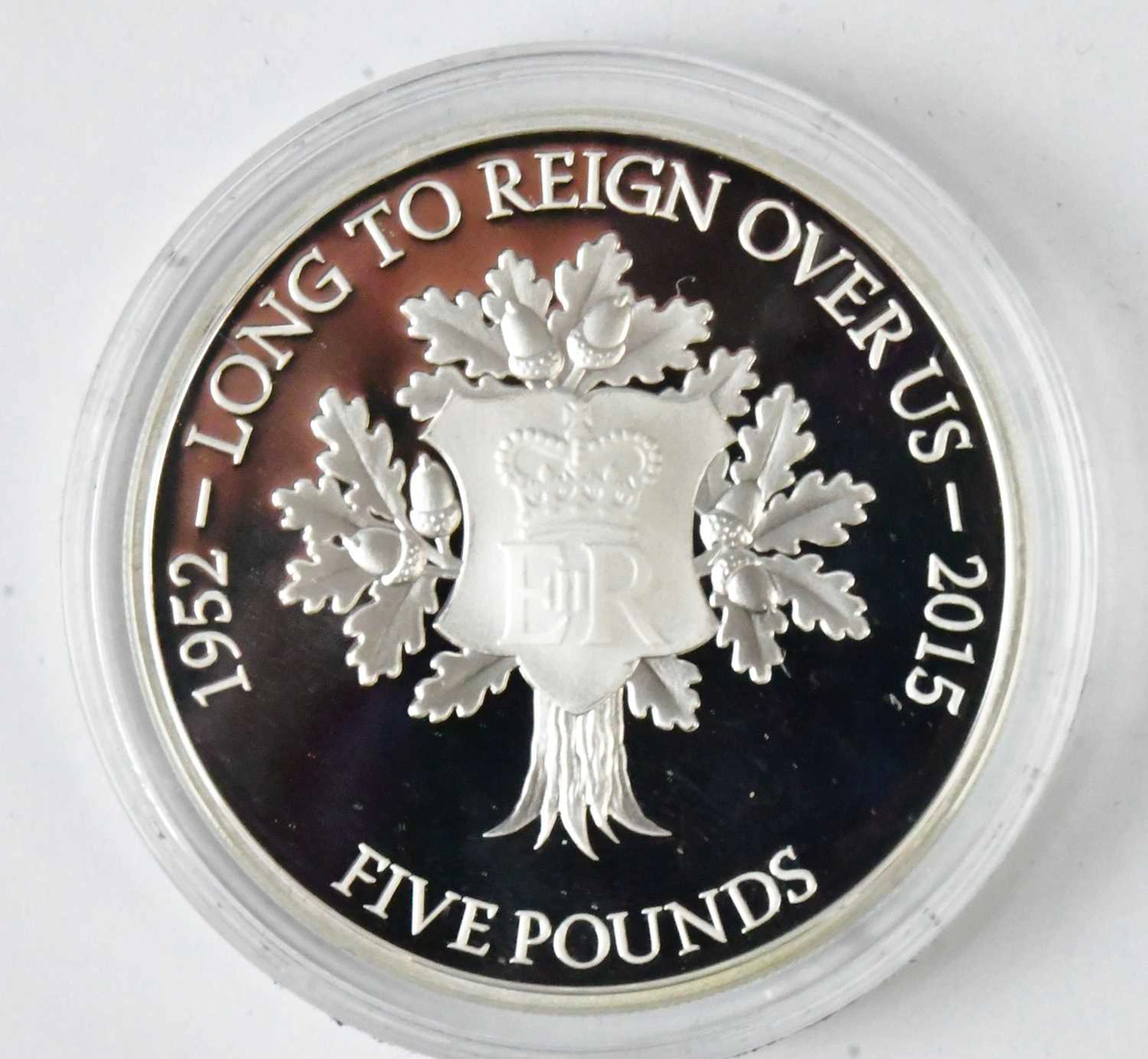 A limited edition 925 silver proof comemmorative £5 coin