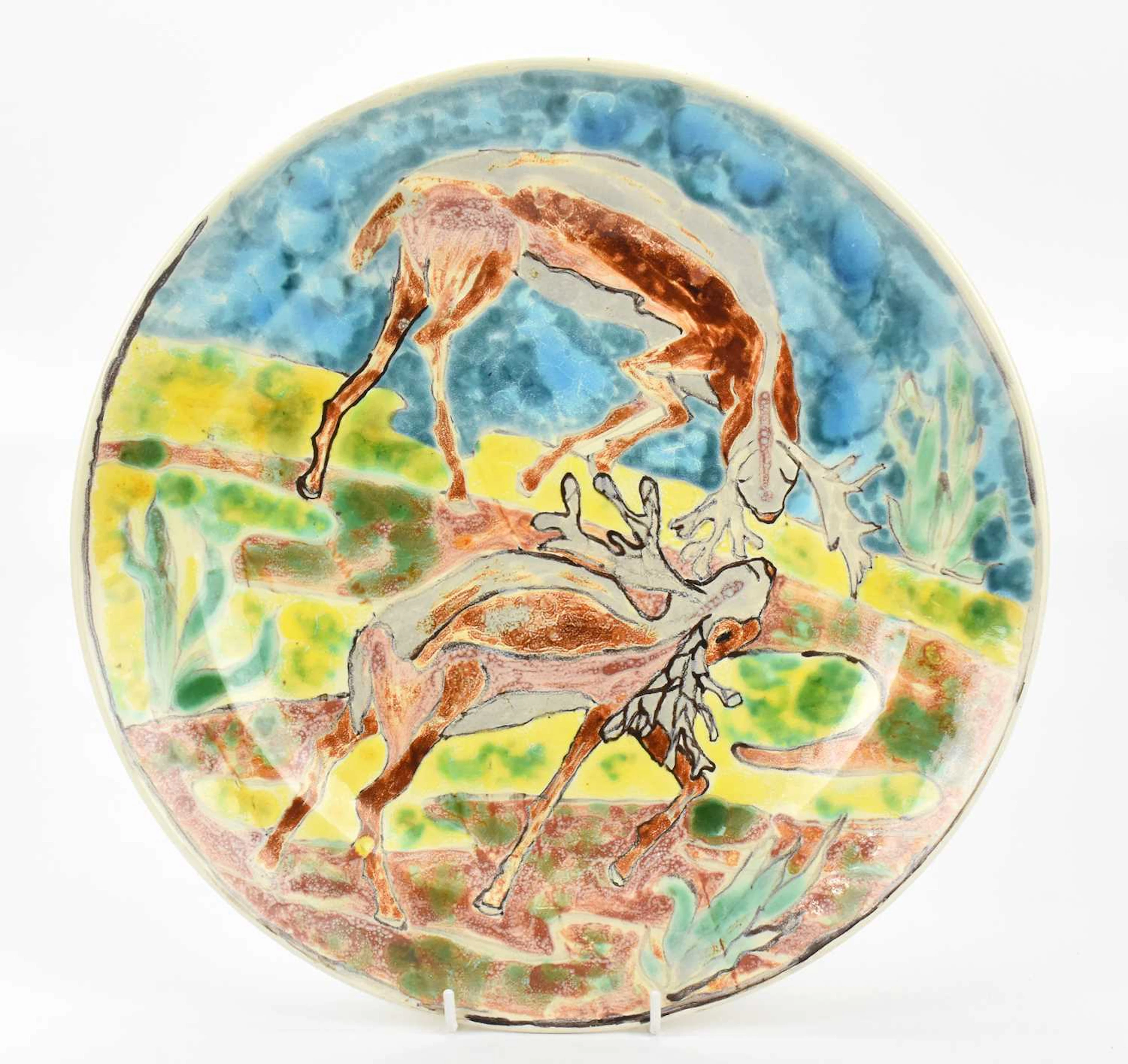 POOLE STUDIO; a large ceramic charger