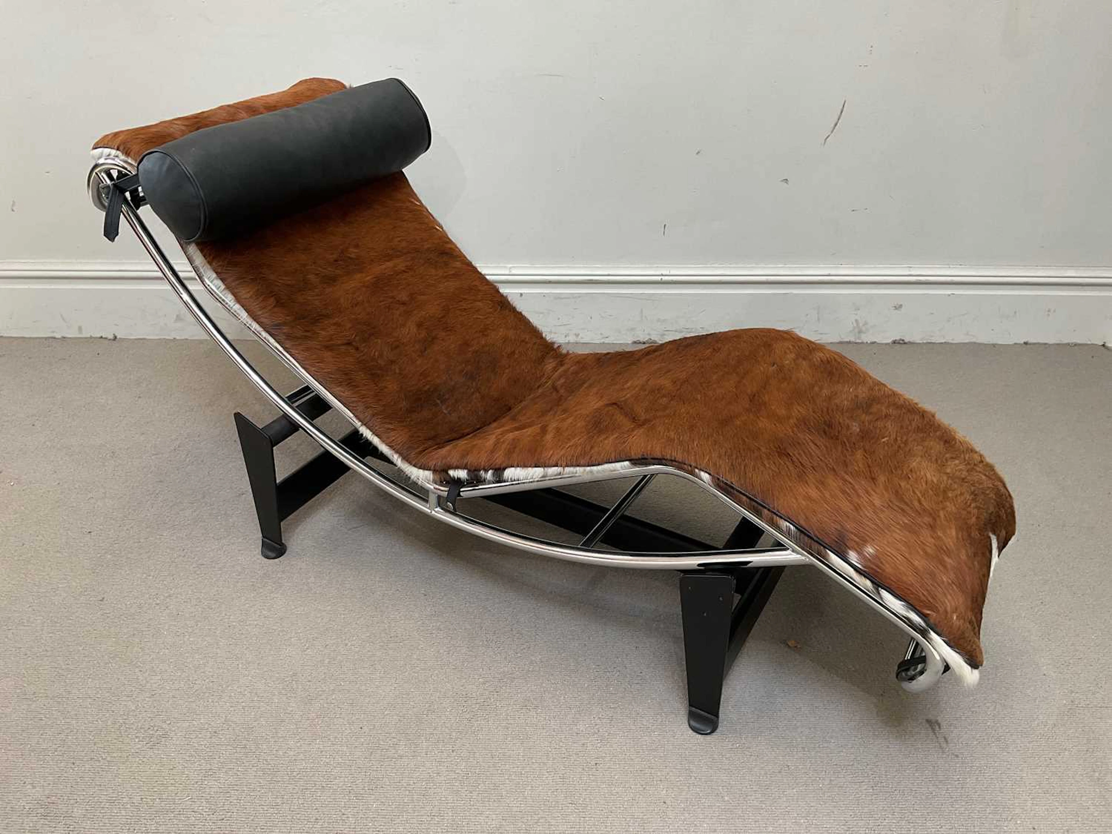 AFTER LE CORBUSIER; an LC4 lounge chair